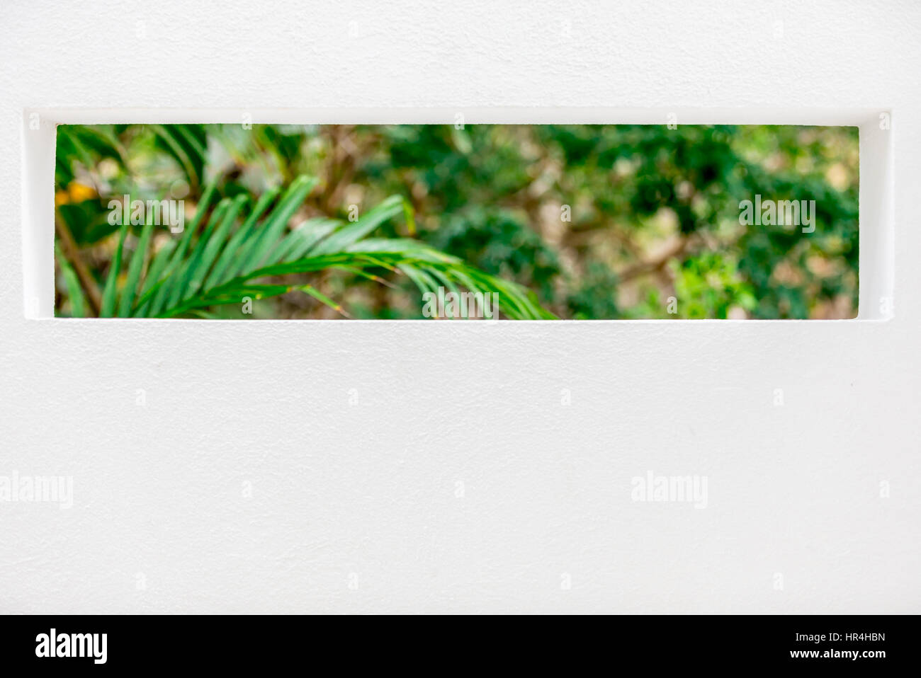 a rectangular opening in an outdoor shower in st bart's Stock Photo - Alamy