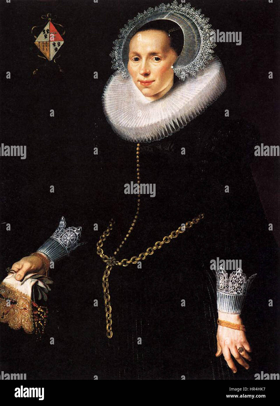 Portrait of Johanna Le Maire (1622) Pickenoy Stock Photo - Alamy