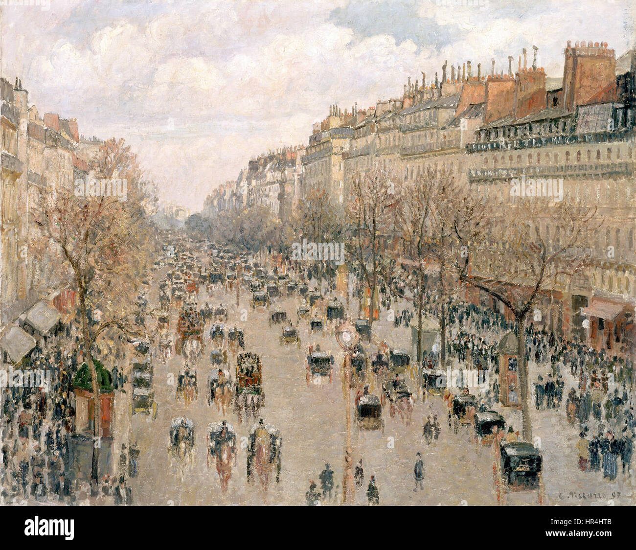 Camille Pissarro, Boulevard Montmartre Stock Photo