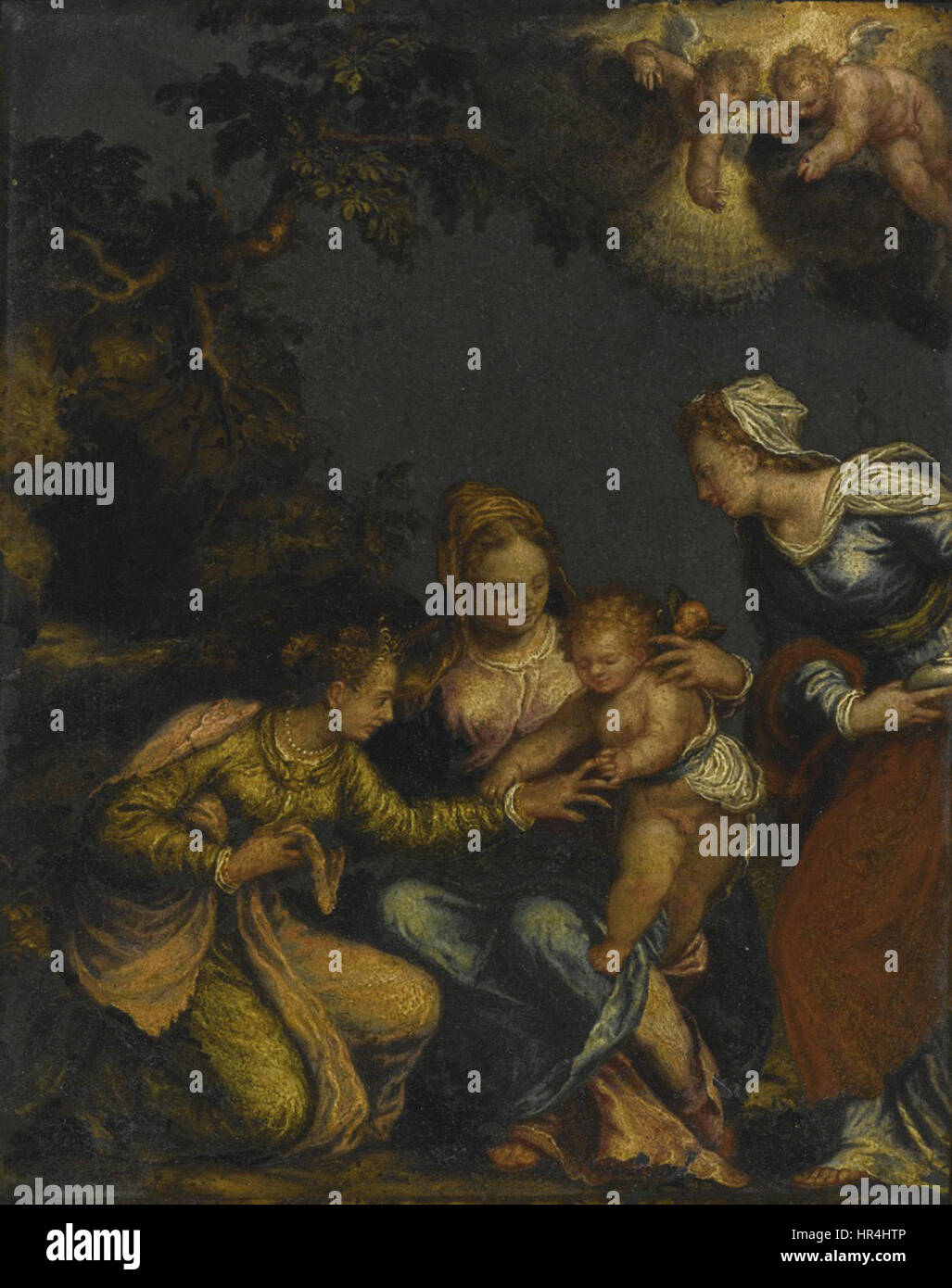 Paolo Farinati The Mystic Marriage of Saint Catherine Stock Photo - Alamy