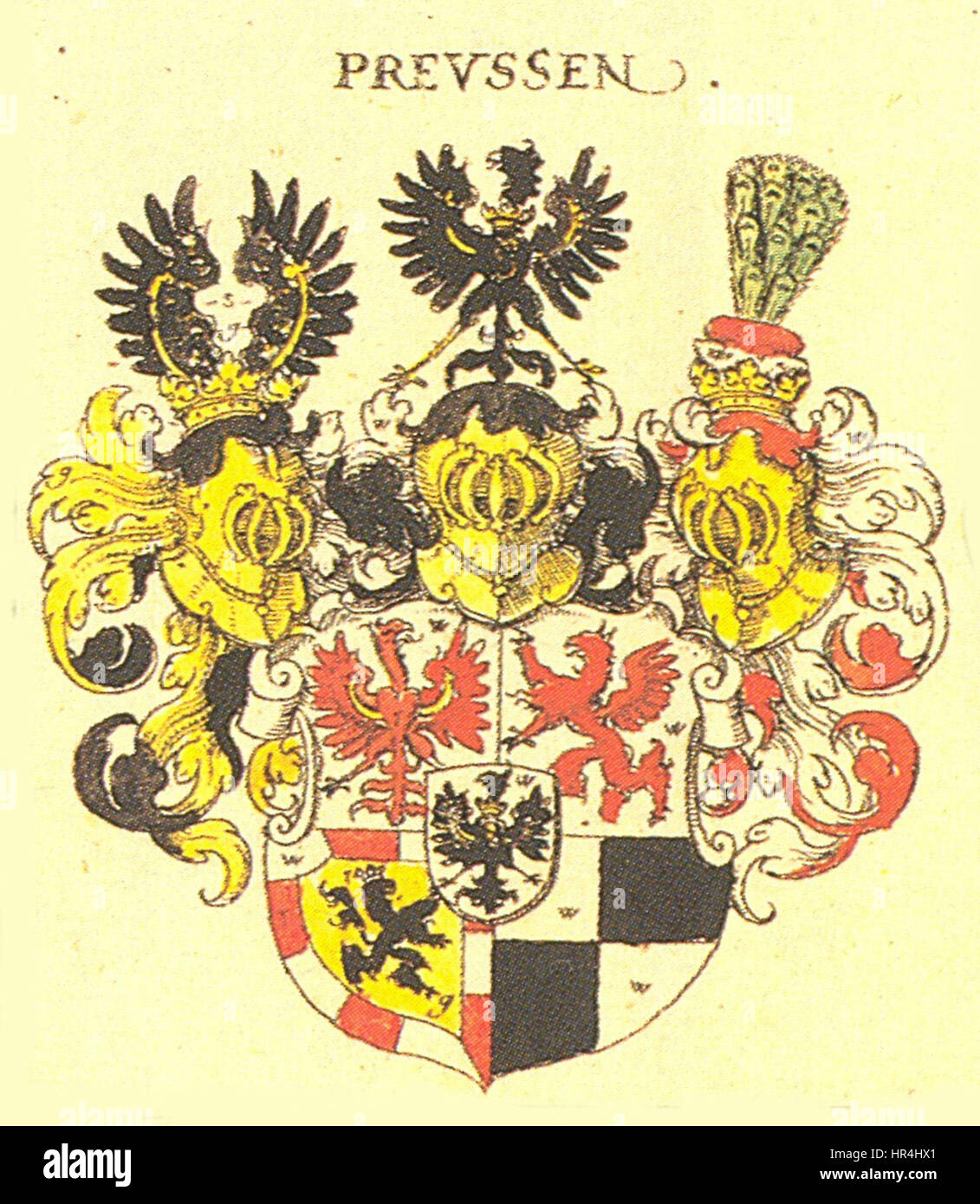 Preussen Siebmacher007 - Herzogtum Stock Photo