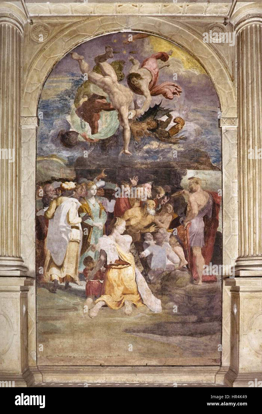 Pellegrino Tibaldi - The Sermon of John the Baptist - WGA22239 Stock Photo