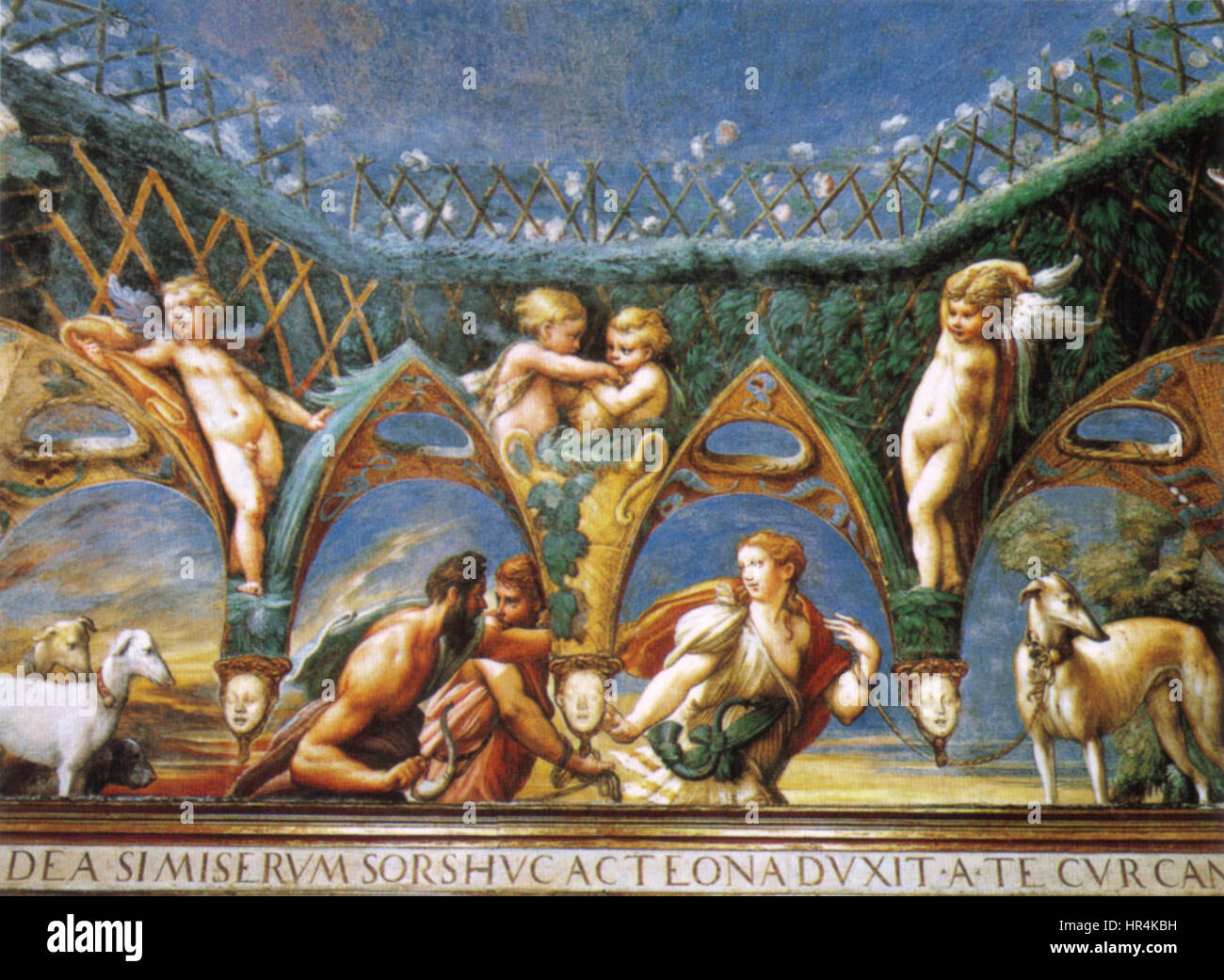Parmigianino, affreschi di fontanellato 01 Stock Photo