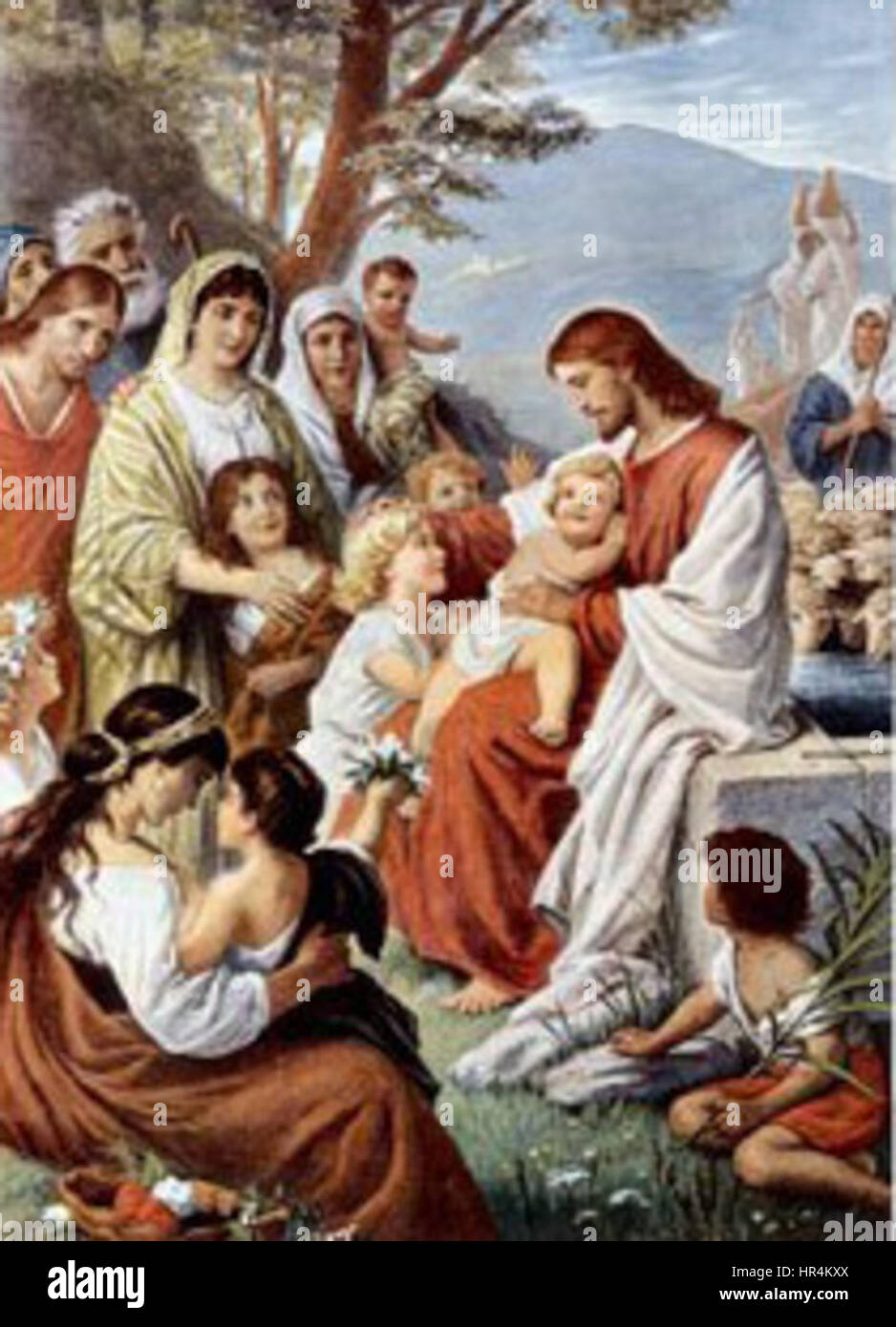 Jesus blessing the children hi-res stock photography and images ...