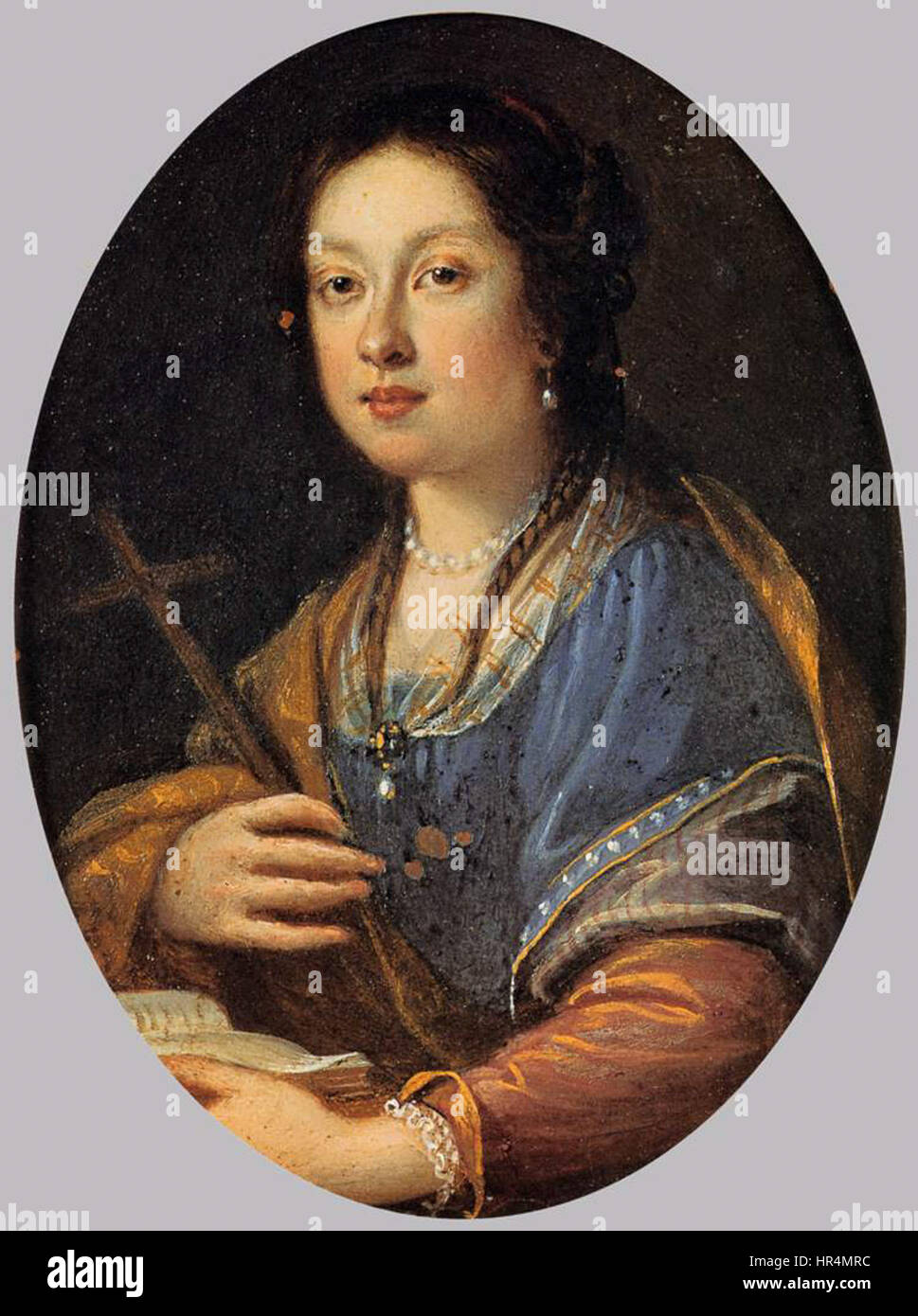 Portrait of Margherita de' Medici, c. 1628, Oil on canvas, 187 x 115 cm, Galleria Palatina (Palazzo Pitti), Florence Stock Photo