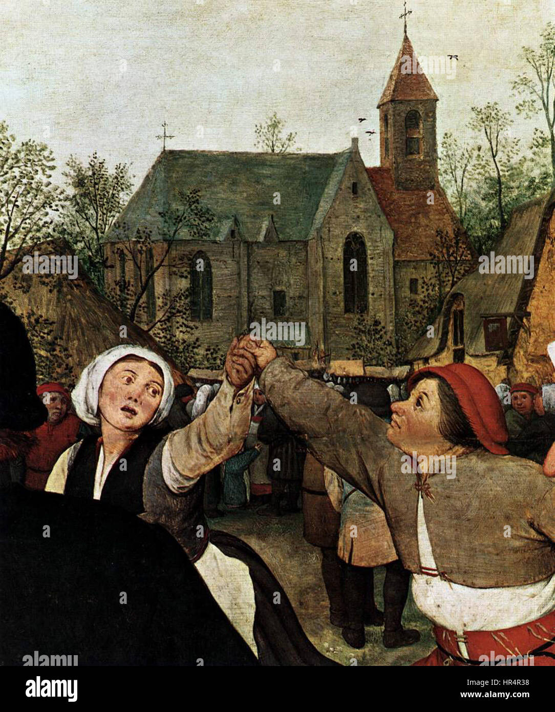 Pieter Bruegel the Elder - The Peasant Dance (detail) - WGA3500 Stock Photo