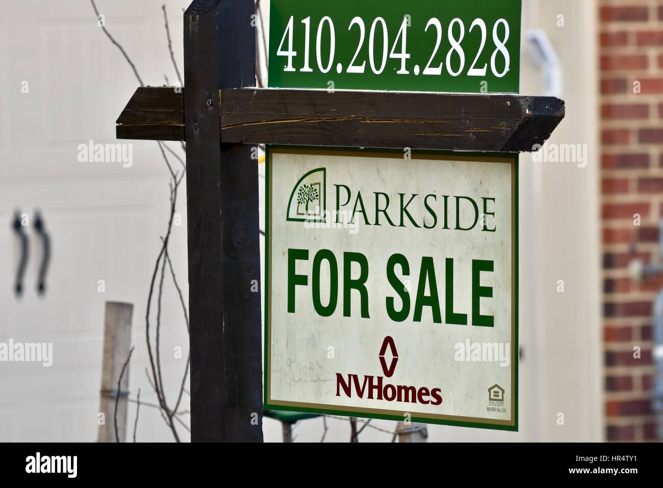 NV homes build site for sale Stock Photo