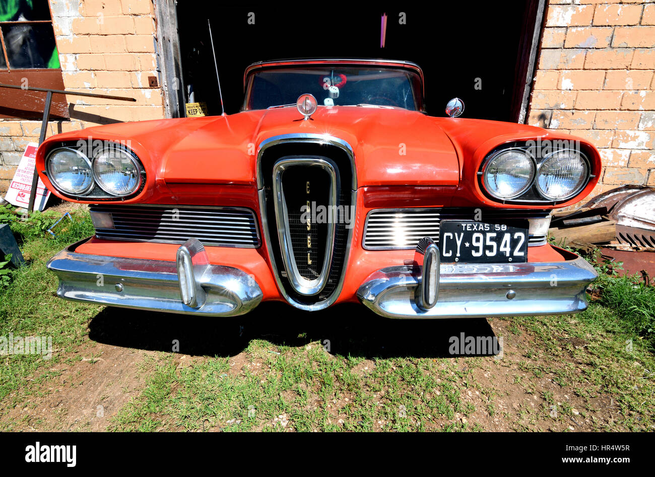 A 1958 or 1959 Ford Edsel Classic Car Stock Photo