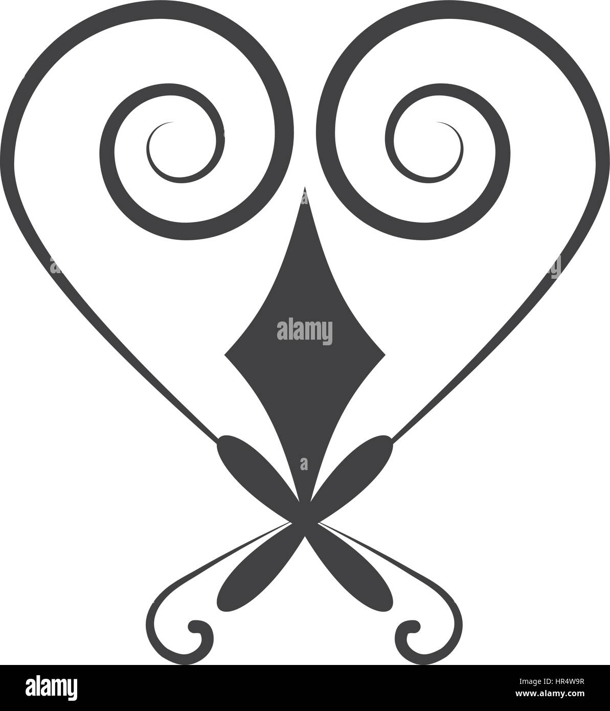 heart ornament decoration design Stock Vector Image & Art Alamy