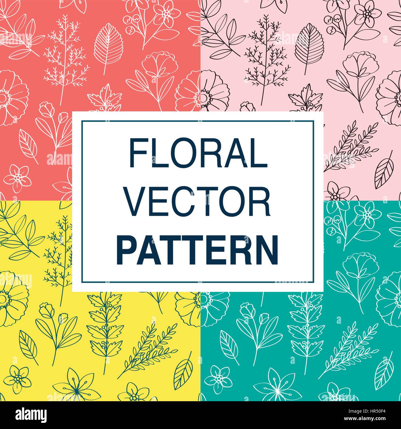Floral Vector Pattern Design Illustration Stock Vector Image & Art Alamy