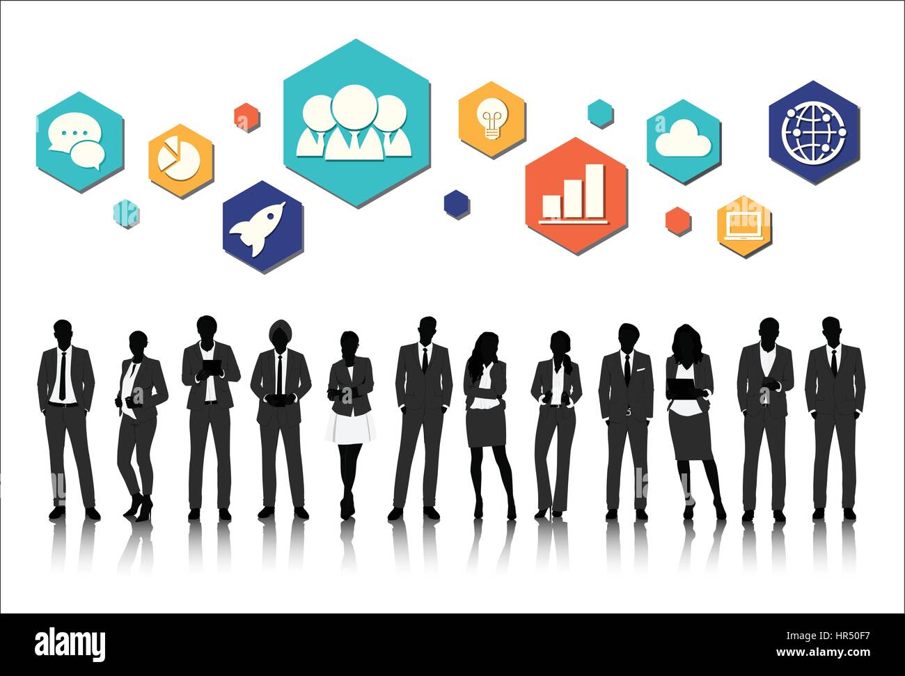Vector UI Illustration Business People Concept Stock Vector Image & Art ...