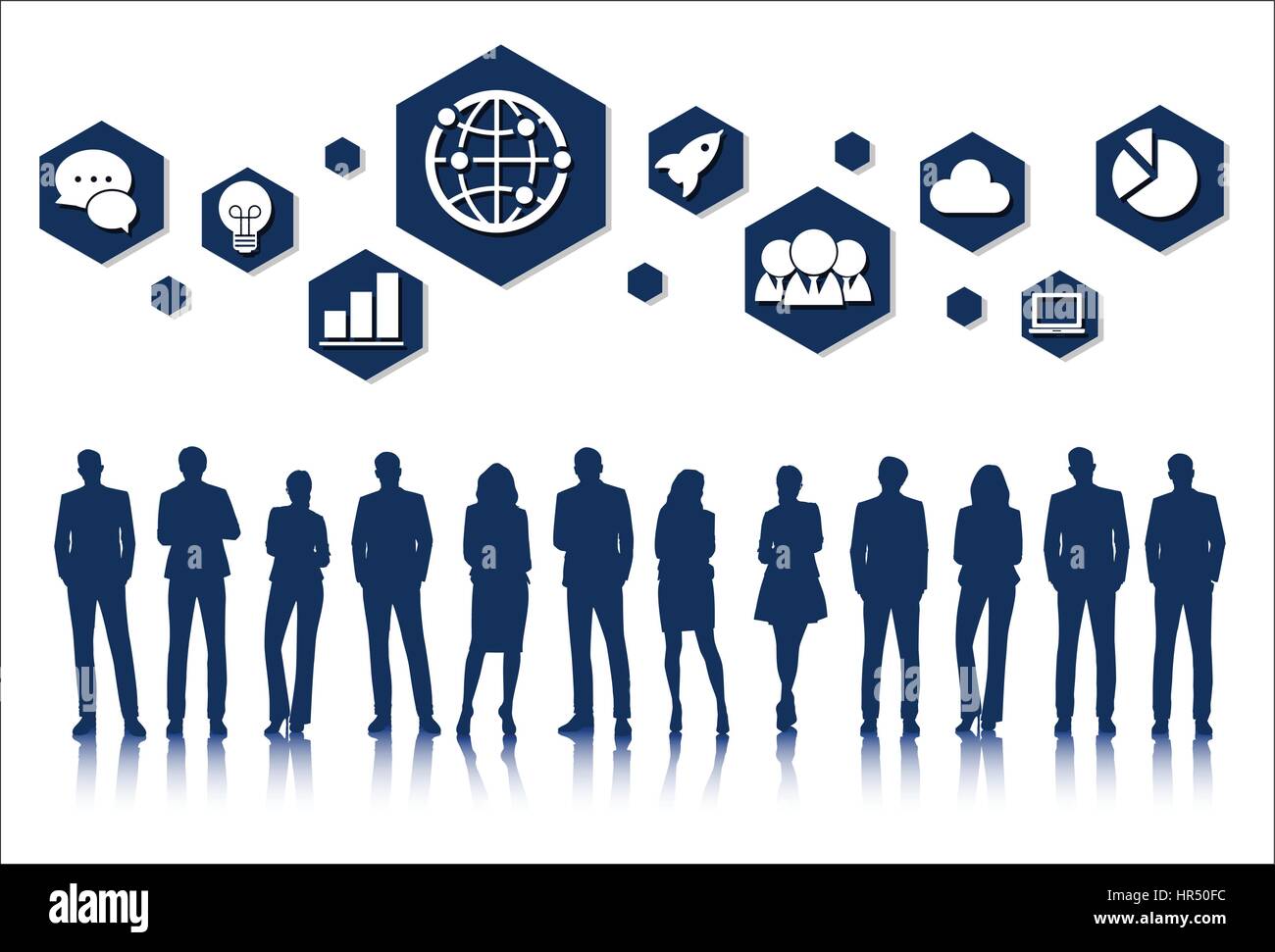 Vector UI Illustration Business People Concept Stock Vector Image & Art ...