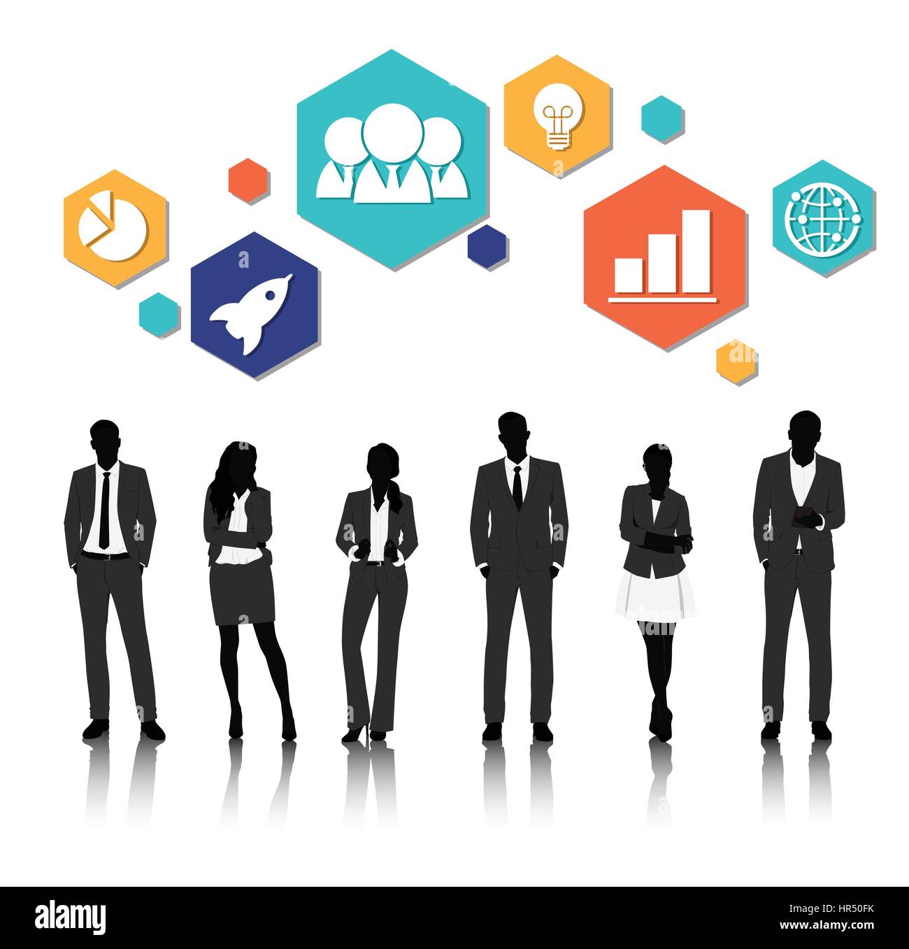 Vector UI Illustration Business People Concept Stock Vector Image & Art ...