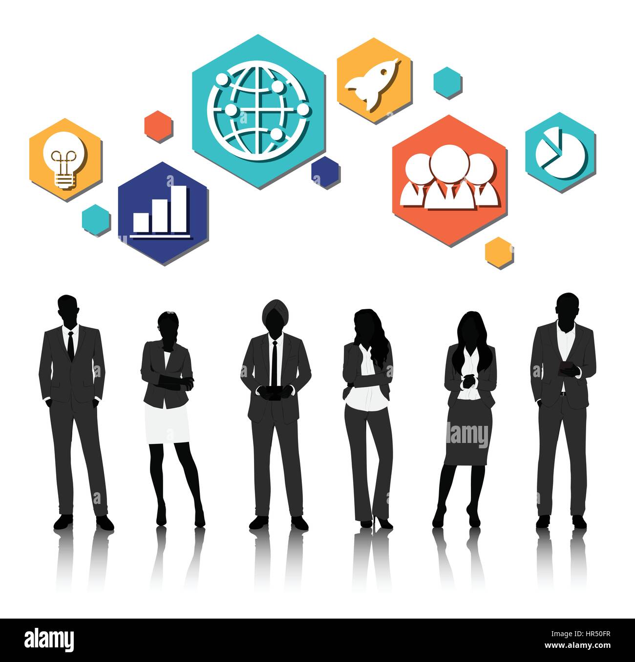 Vector UI Illustration Business People Concept Stock Vector Image & Art ...
