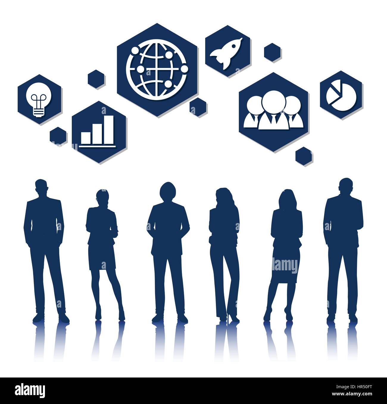 Vector UI Illustration Business People Concept Stock Vector Image & Art ...