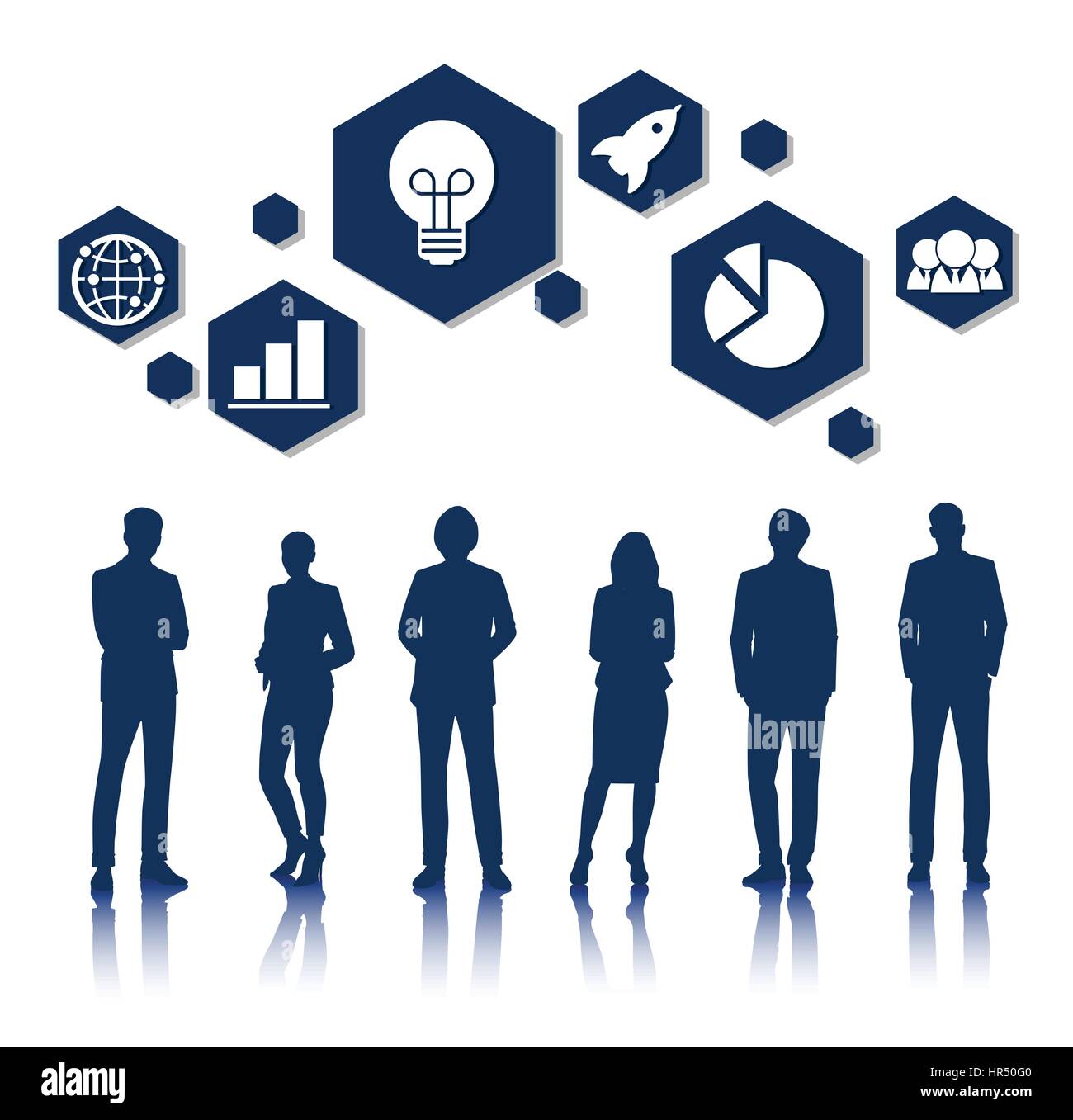 Vector UI Illustration Business People Concept Stock Vector Image & Art ...