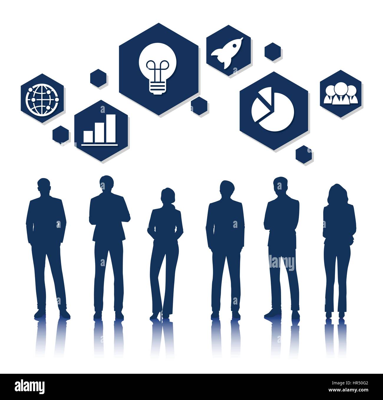Vector UI Illustration Business People Concept Stock Vector Image & Art ...