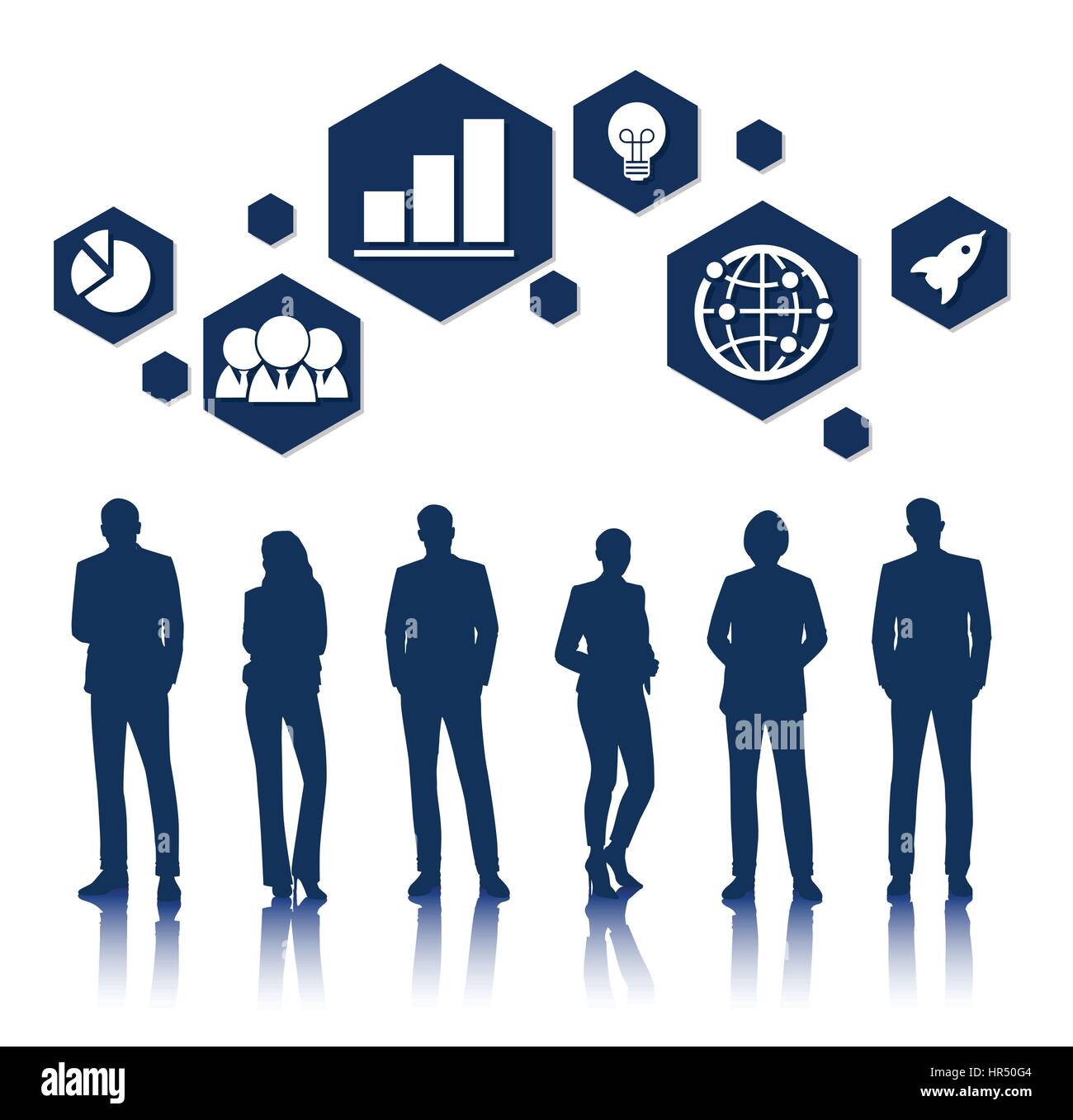 Vector UI Illustration Business People Concept Stock Vector Image & Art ...