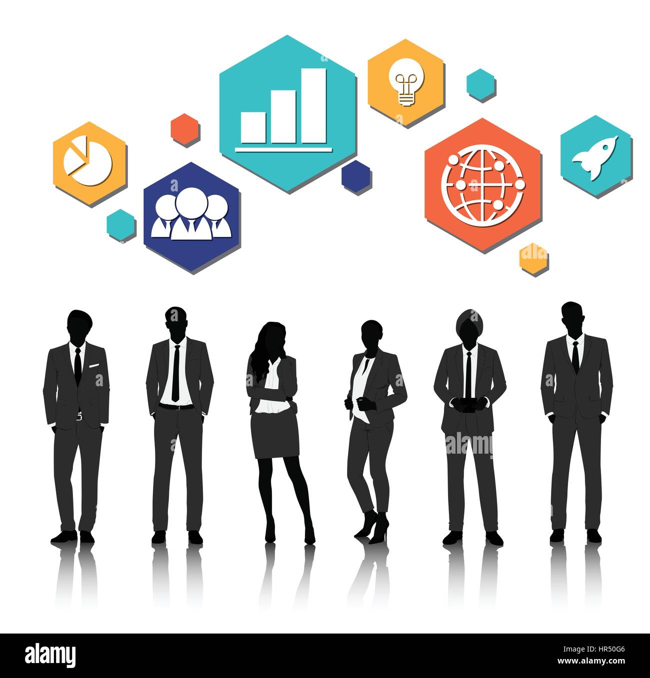 Vector UI Illustration Business People Concept Stock Vector Image & Art ...