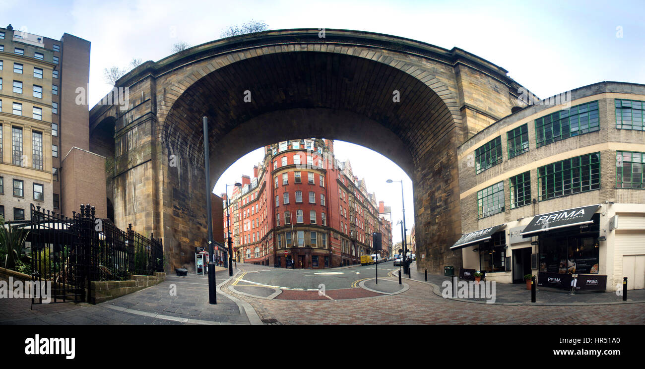 Panoramic View Of Dean Street And Side Newcastle Upon Tyne HR51A0 