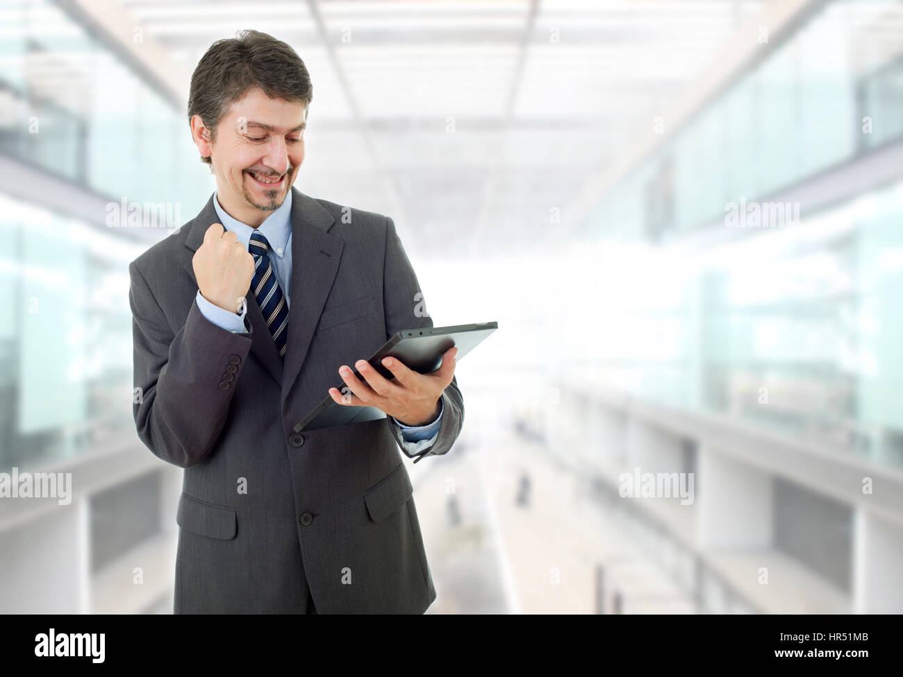 businessman using touch pad of tablet pc, at the office Stock Photo - Alamy
