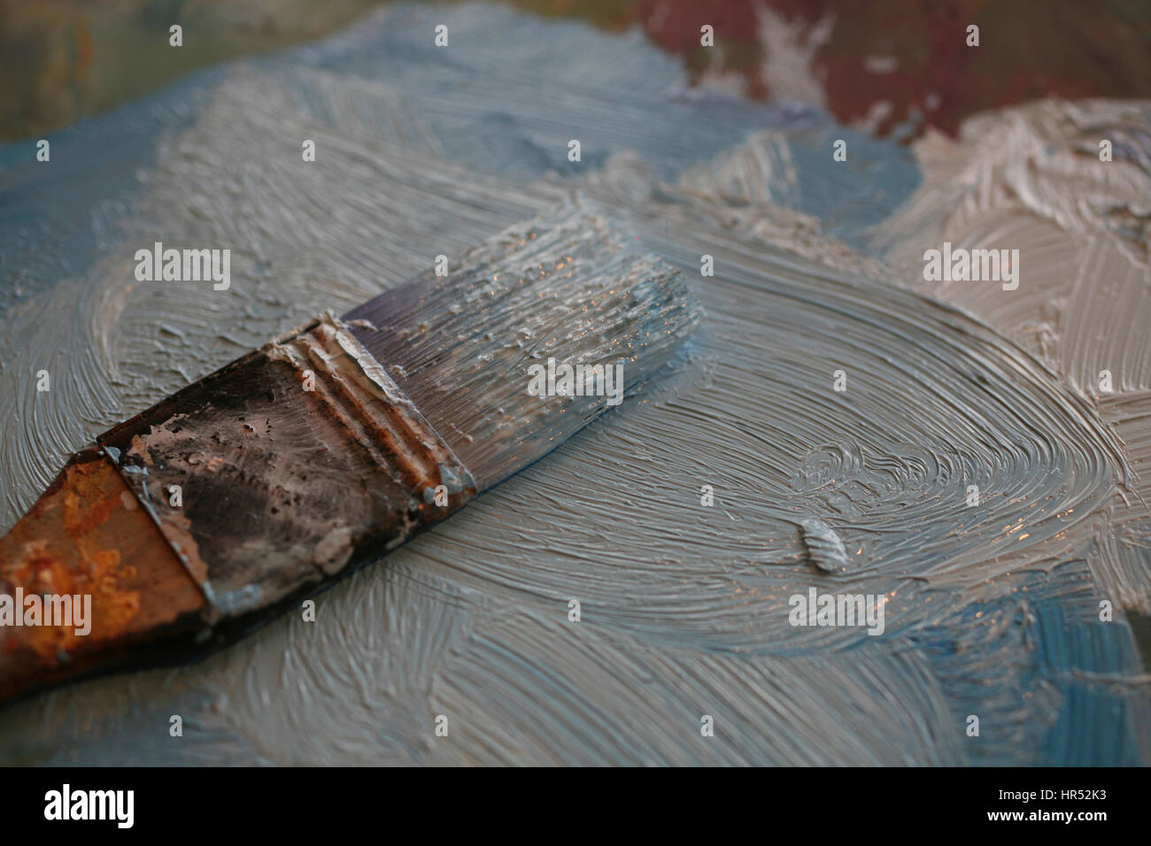 art painter at work Stock Photo - Alamy