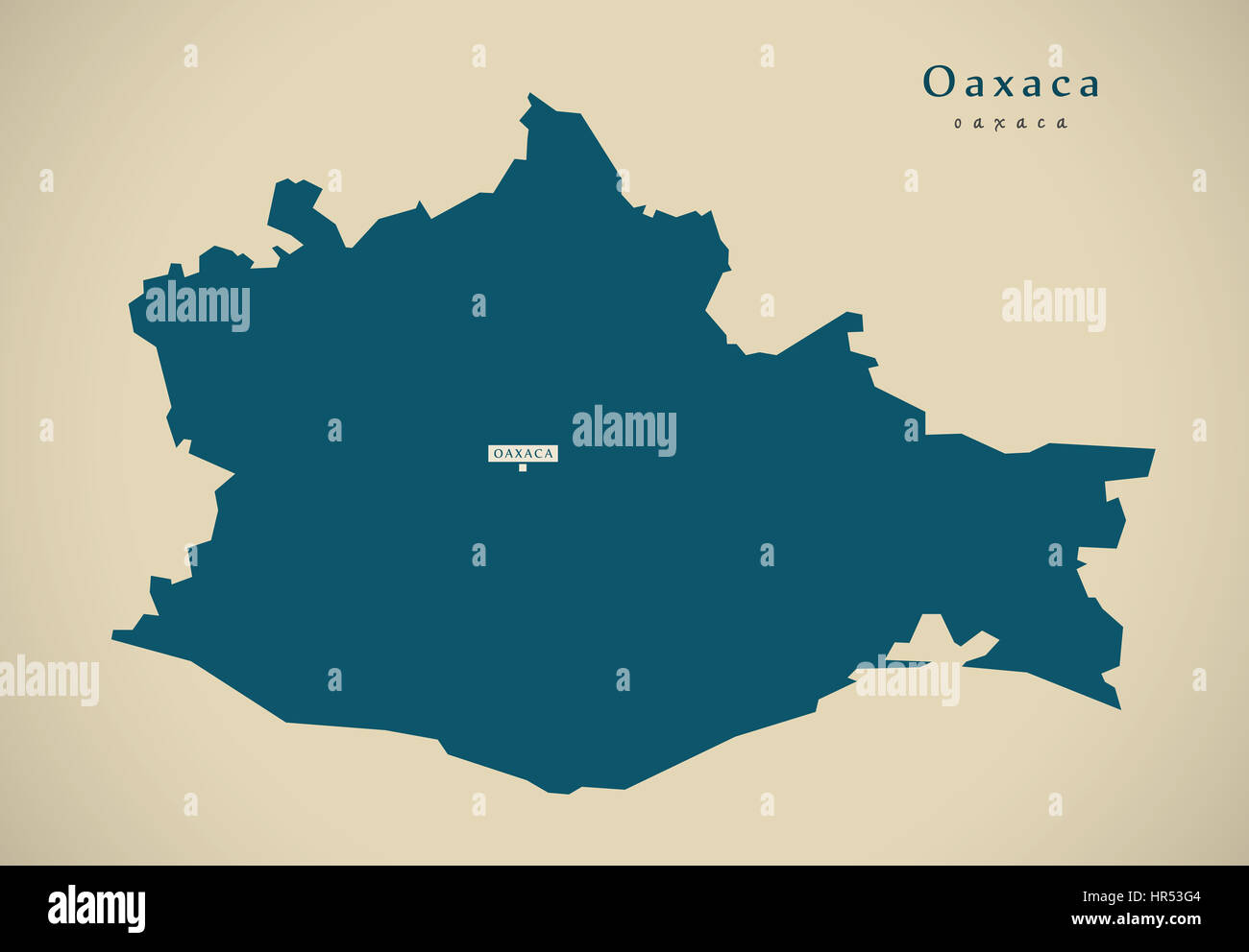 Oaxaca mexico map hires stock photography and images Alamy