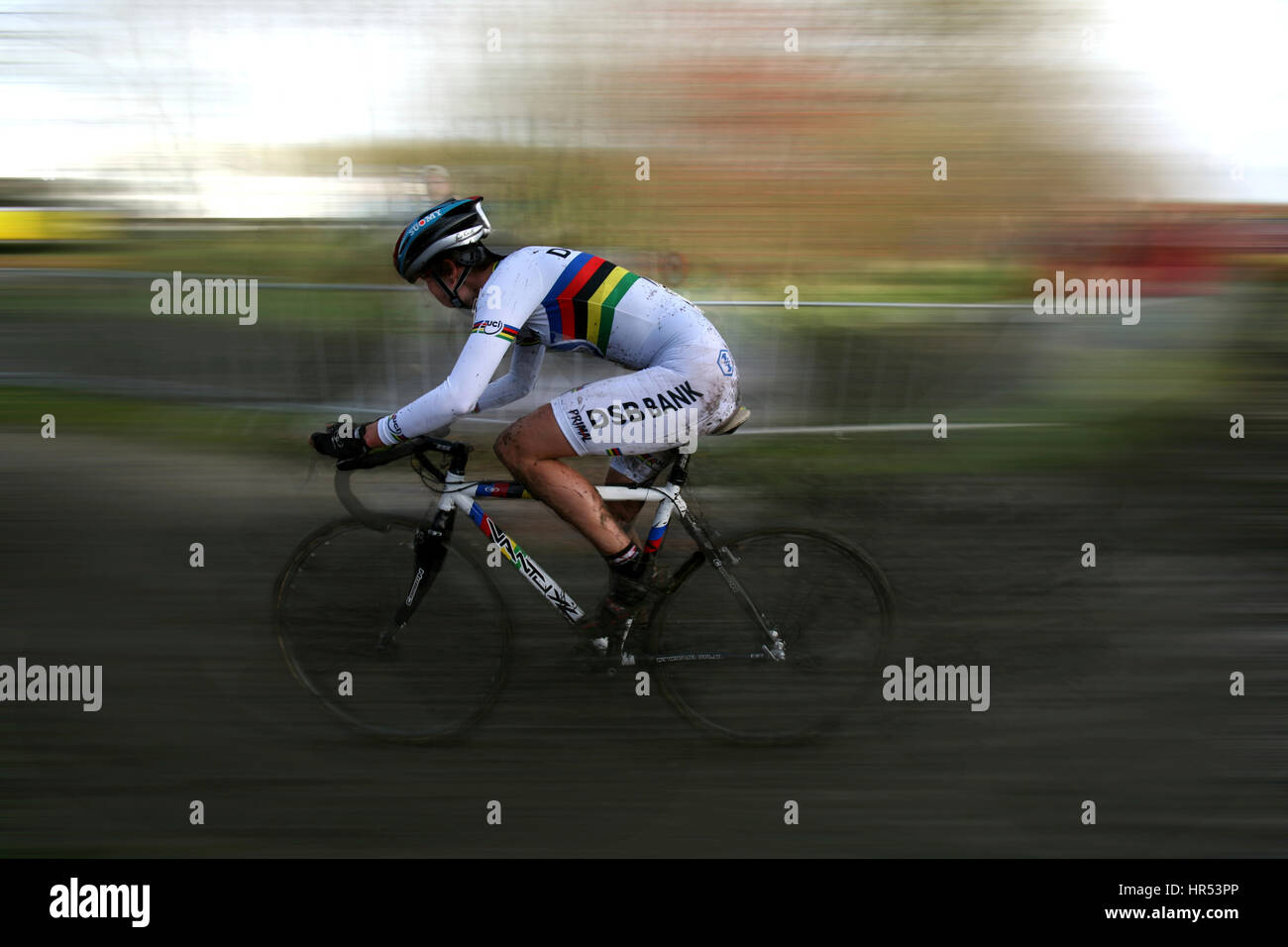 marianne vos is world champion bicycler Stock Photo