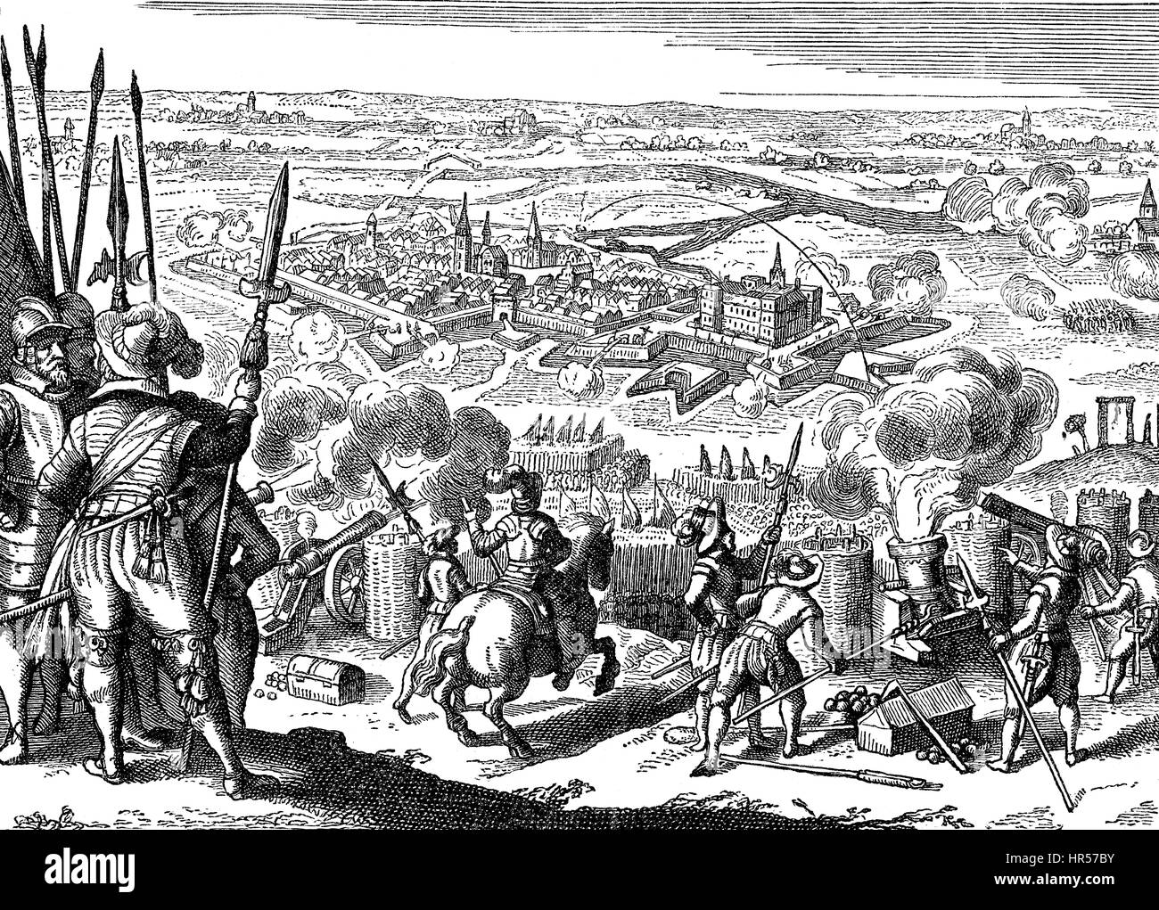 The Siege of Jülich of 1610, War of the Jülich Succession, Germany Stock Photo