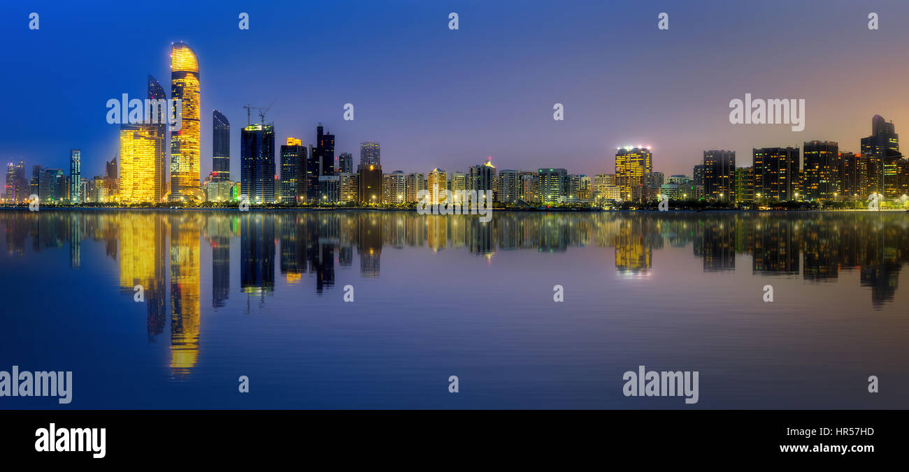 Abu Dhabi Skyline Stock Photo - Alamy