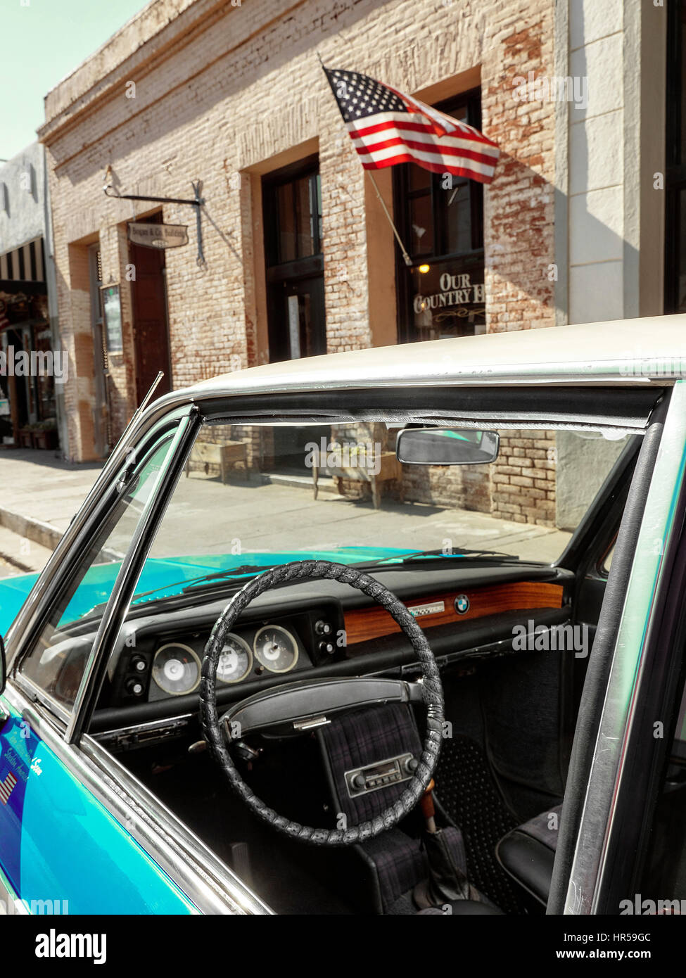 BMW 1602 Classic car in Mariposa California USA Stock Photo
