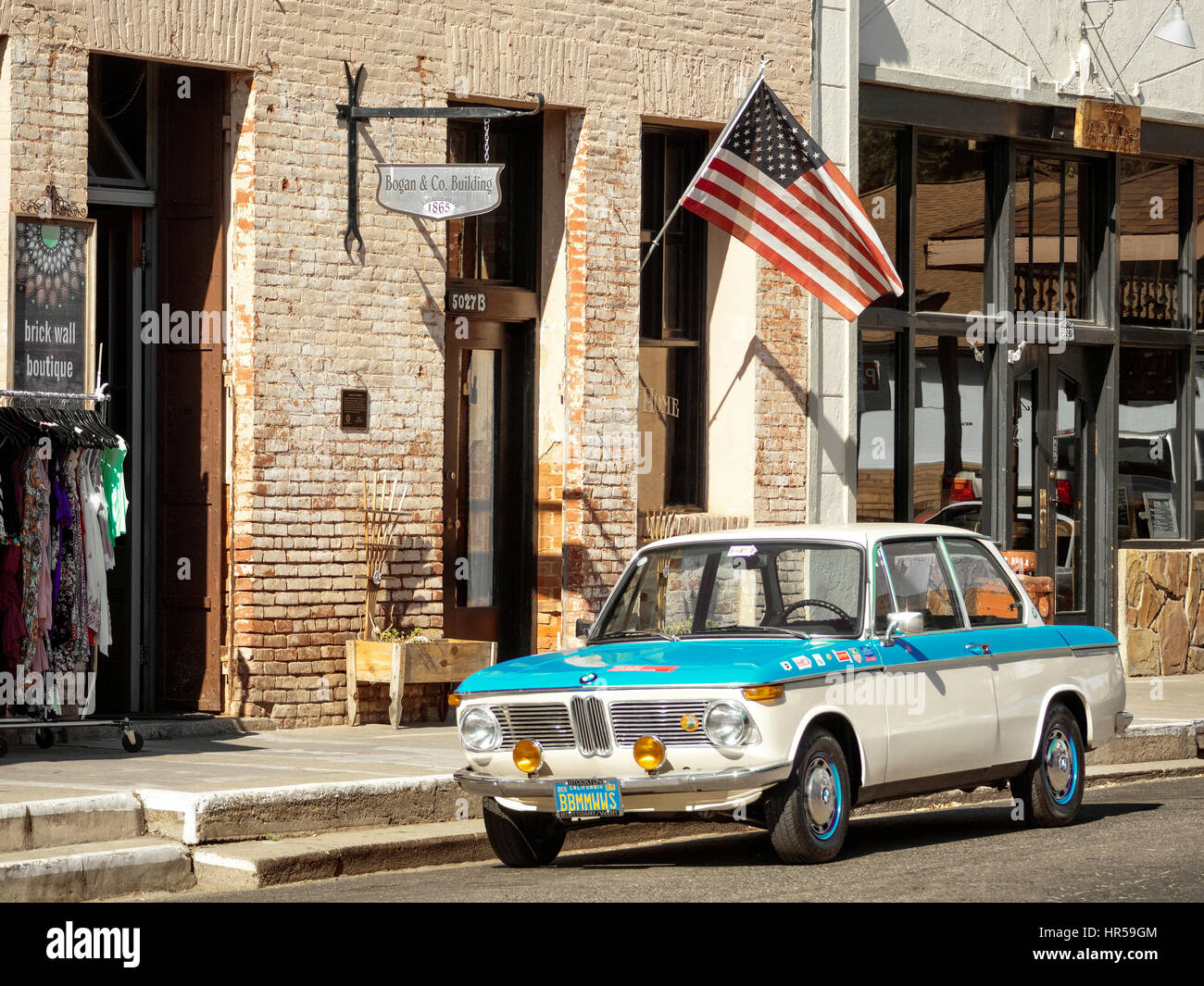 BMW 1602 Classic car in Mariposa California USA Stock Photo