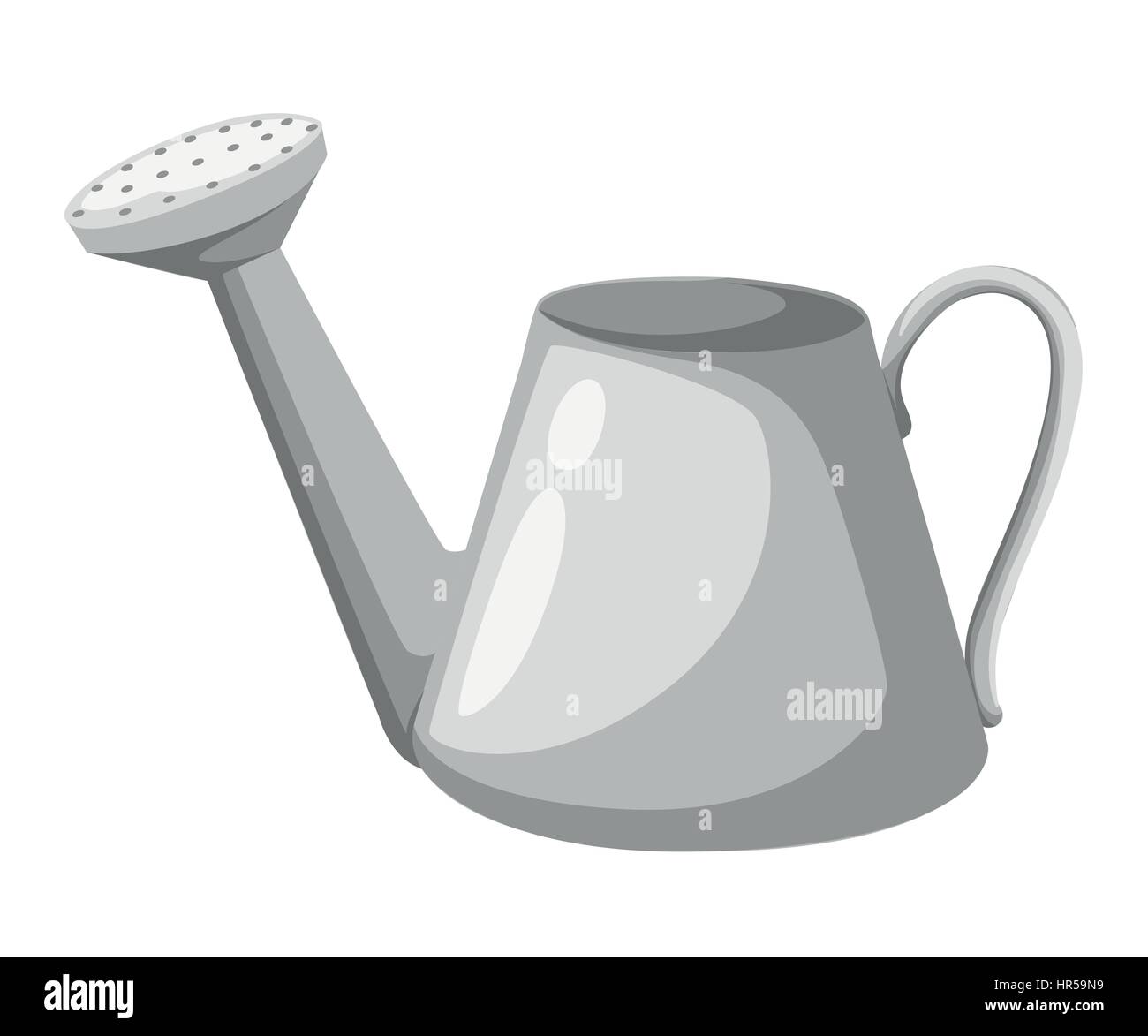 Watering can vector illustration isolated on white Stock Vector Image ...