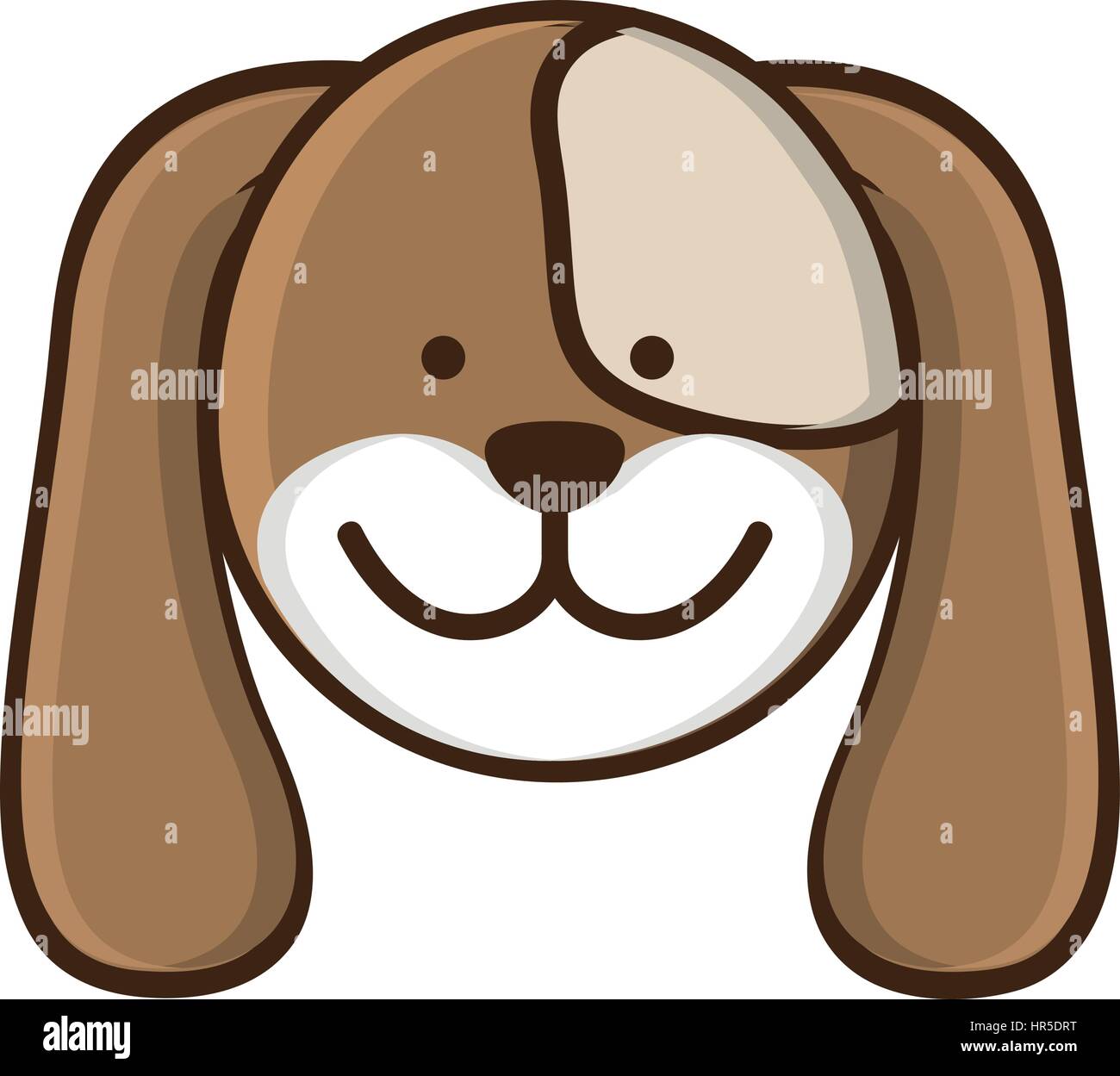 colorful picture face cute dog animal Stock Vector Image & Art - Alamy