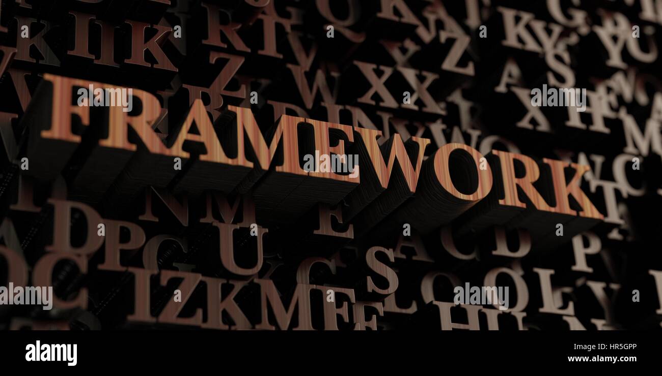 Framework - Wooden 3D rendered letters/message. Can be used for an ...