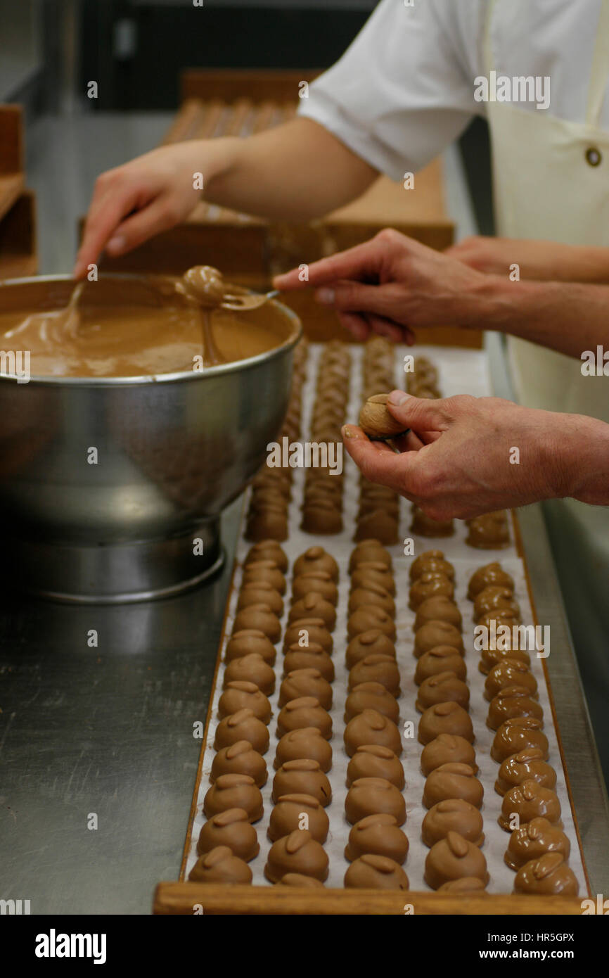 bonbonmaker at work Stock Photo - Alamy