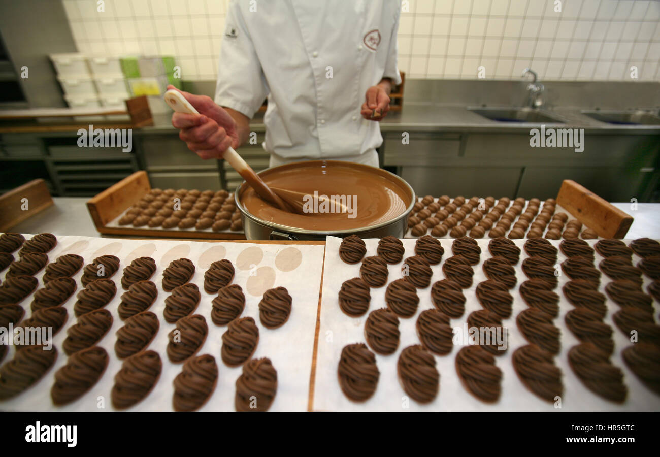 bonbonmaker at work Stock Photo - Alamy