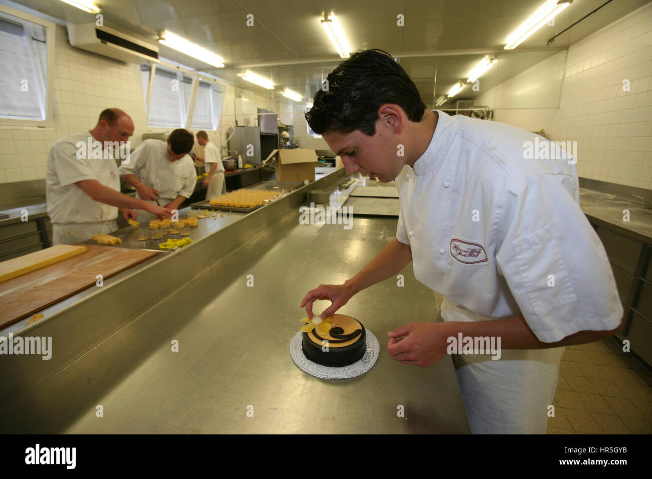 bonbonmaker at work Stock Photo - Alamy