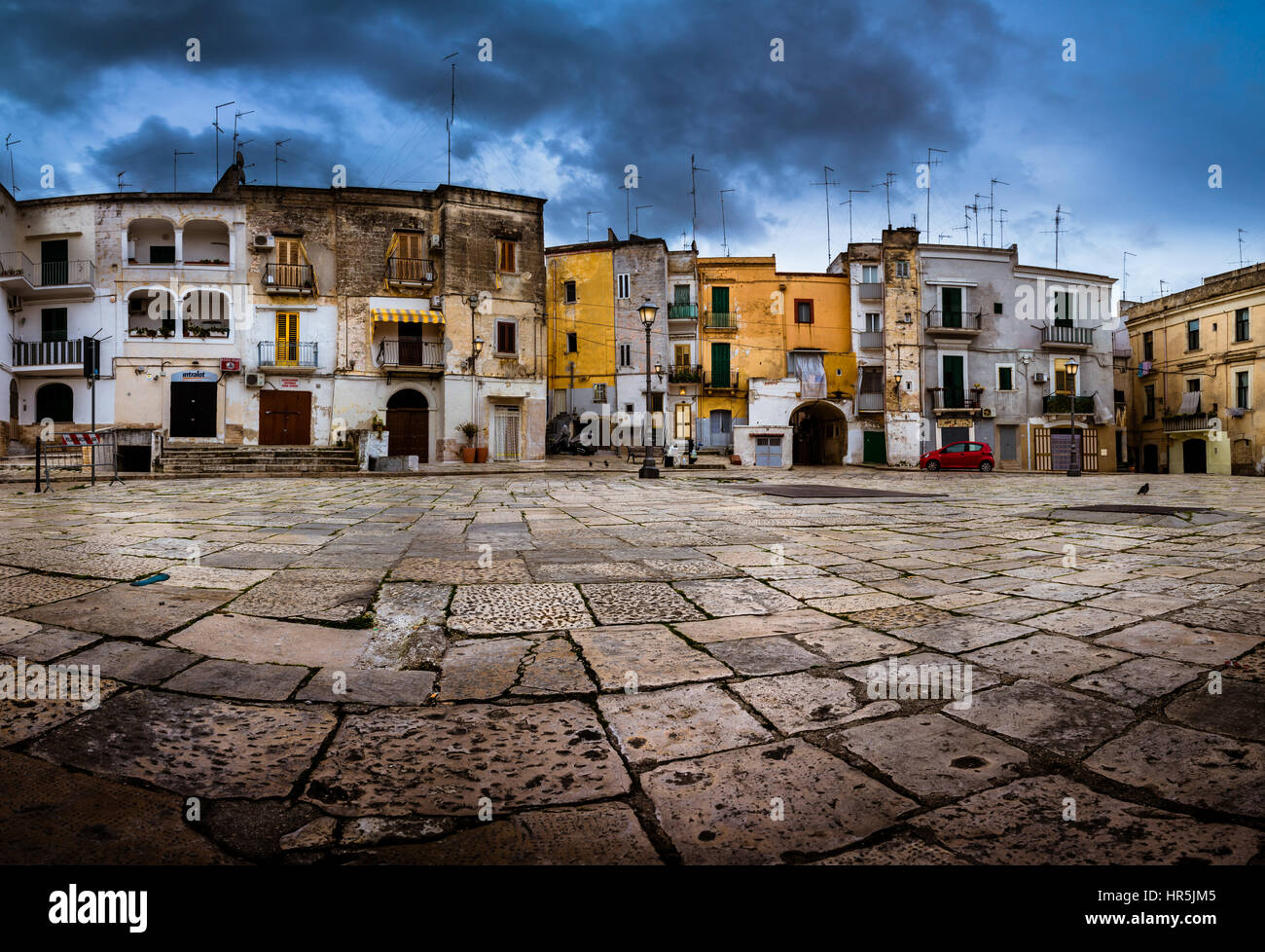Stunning view Bari Old Town in South Italy Region Puglia Stock Photo
