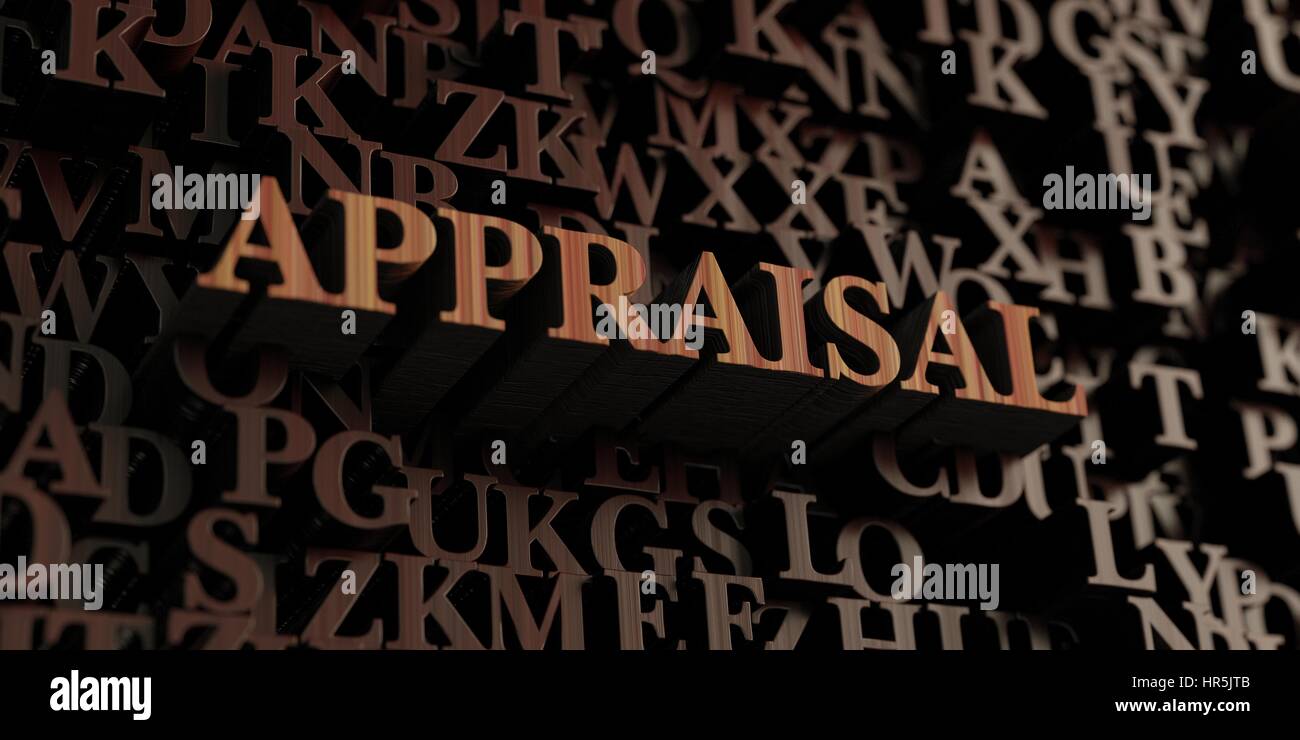 Appraisal - Wooden 3D rendered letters/message. Can be used for an ...