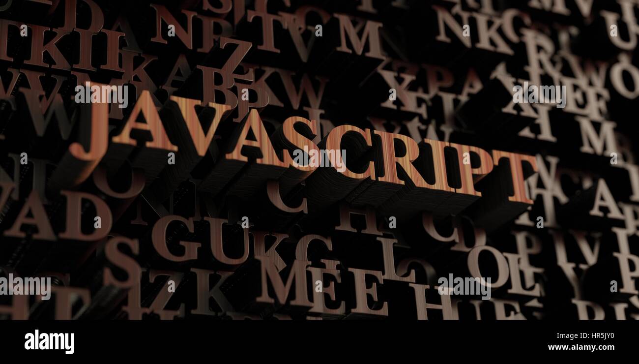Javascript - Wooden 3D rendered letters/message. Can be used for an ...