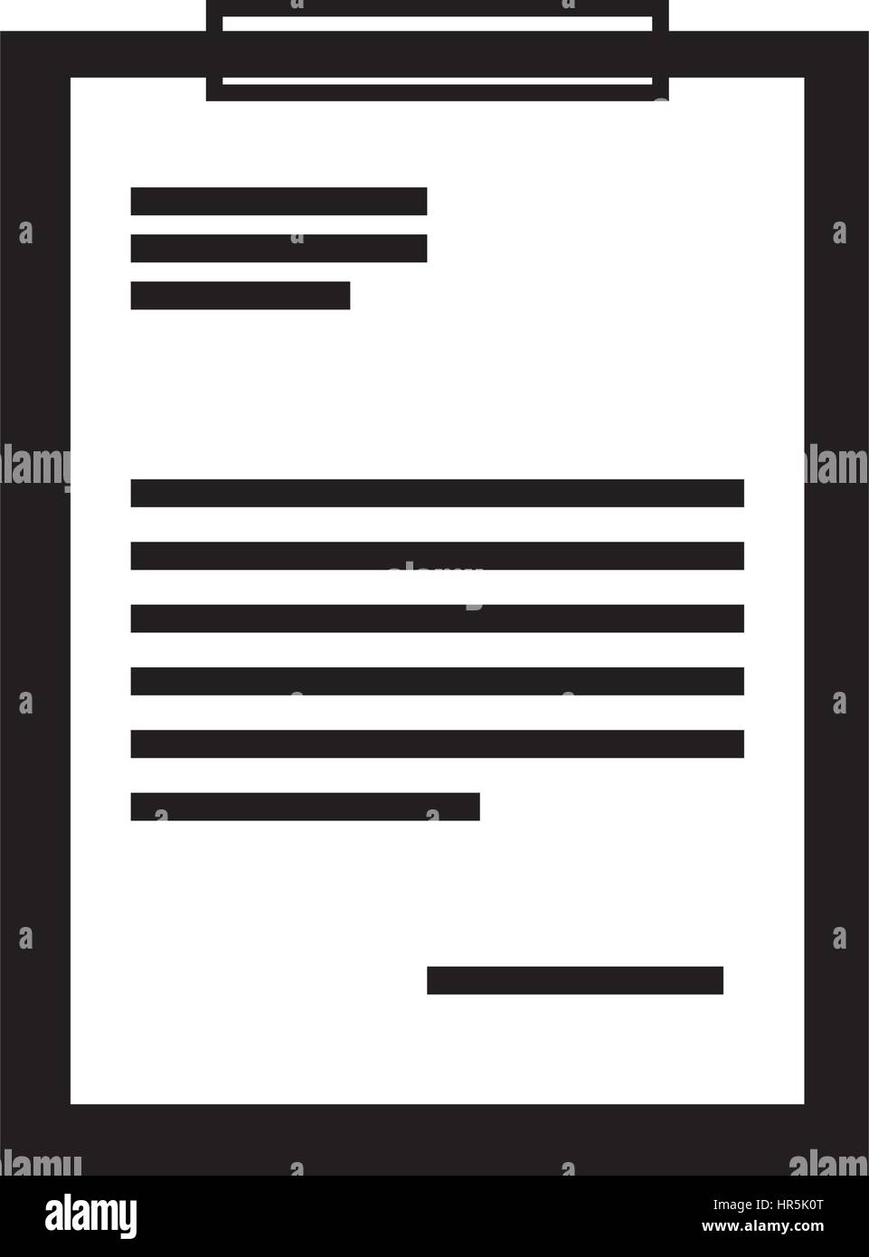 clipboard paper isolated icon Stock Vector Image & Art - Alamy