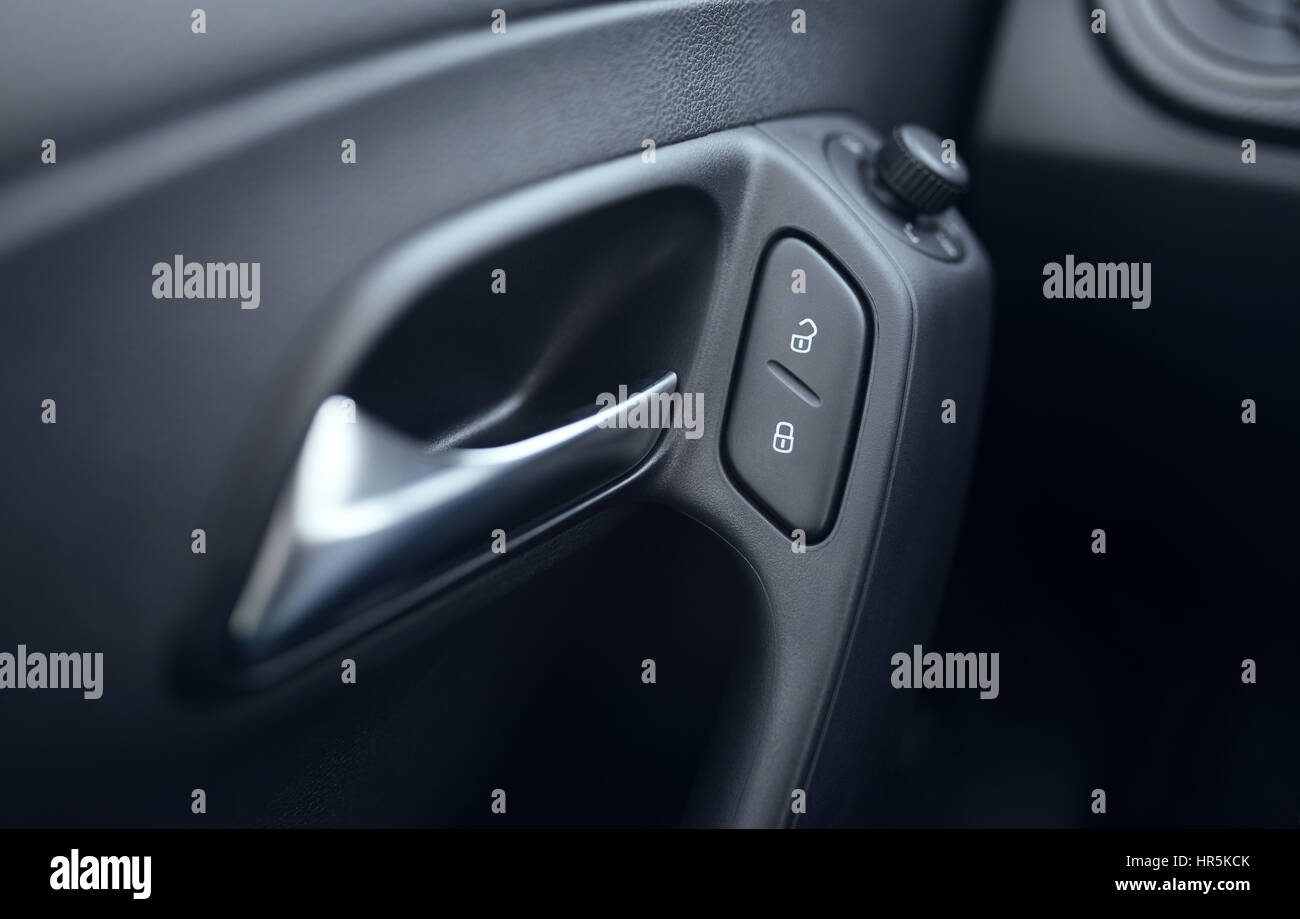 Button Lock Car Doors And Door Openers Stock Photo 134734675 Alamy