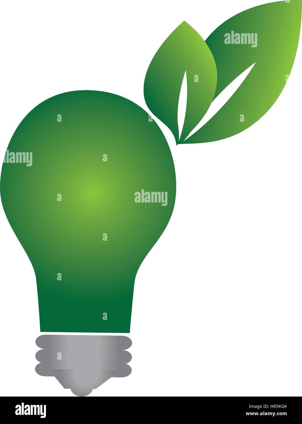 green background with eco light bulb Stock Vector Image & Art - Alamy