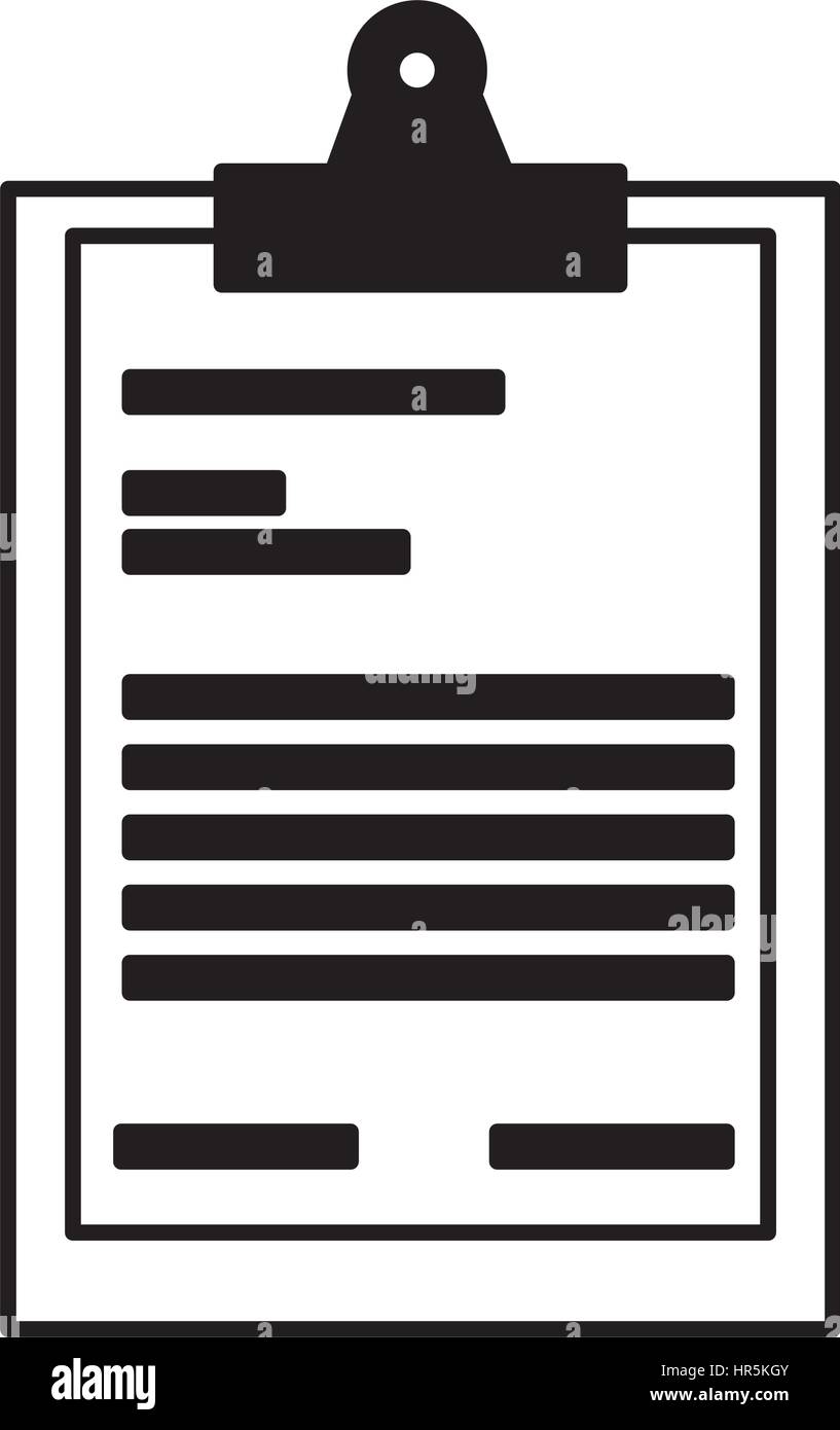 clipboard paper isolated icon Stock Vector Image & Art - Alamy