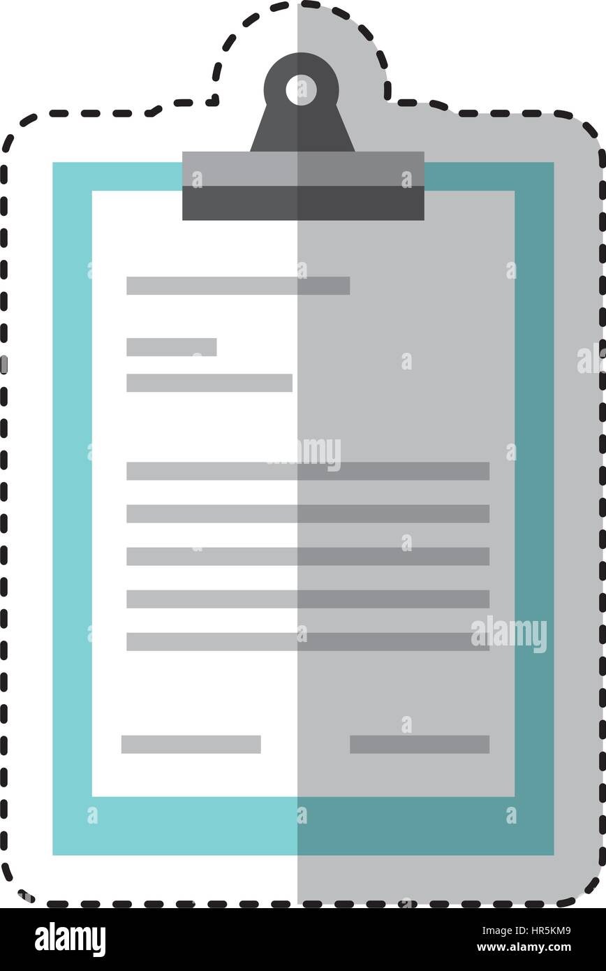 clipboard paper isolated icon Stock Vector Image & Art - Alamy