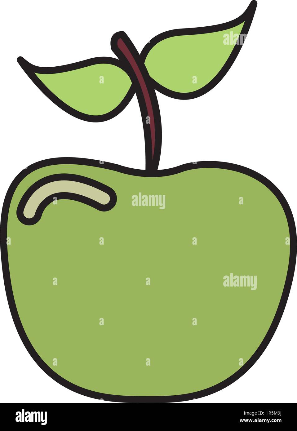 colorful apple fruit icon stock Stock Vector Image & Art - Alamy