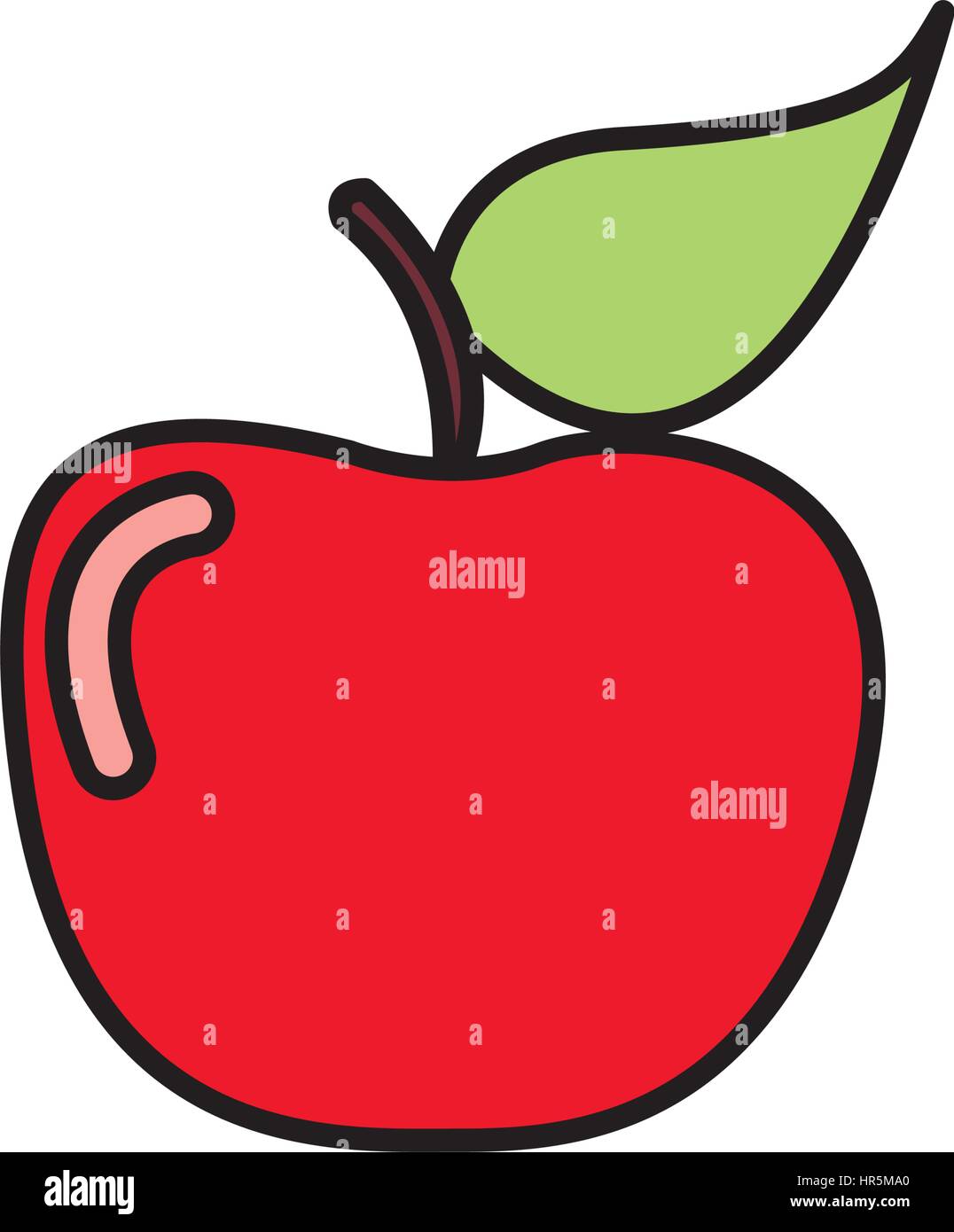 colorful apple fruit icon stock Stock Vector Image & Art - Alamy