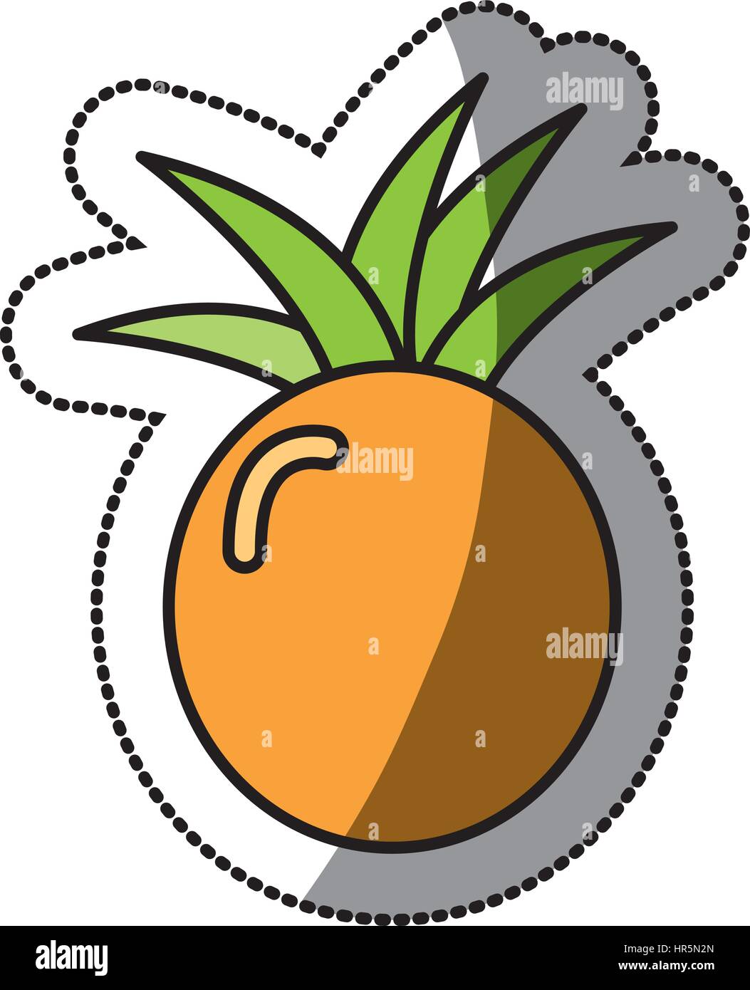 pineapple fruit icon stock Stock Vector Image & Art - Alamy
