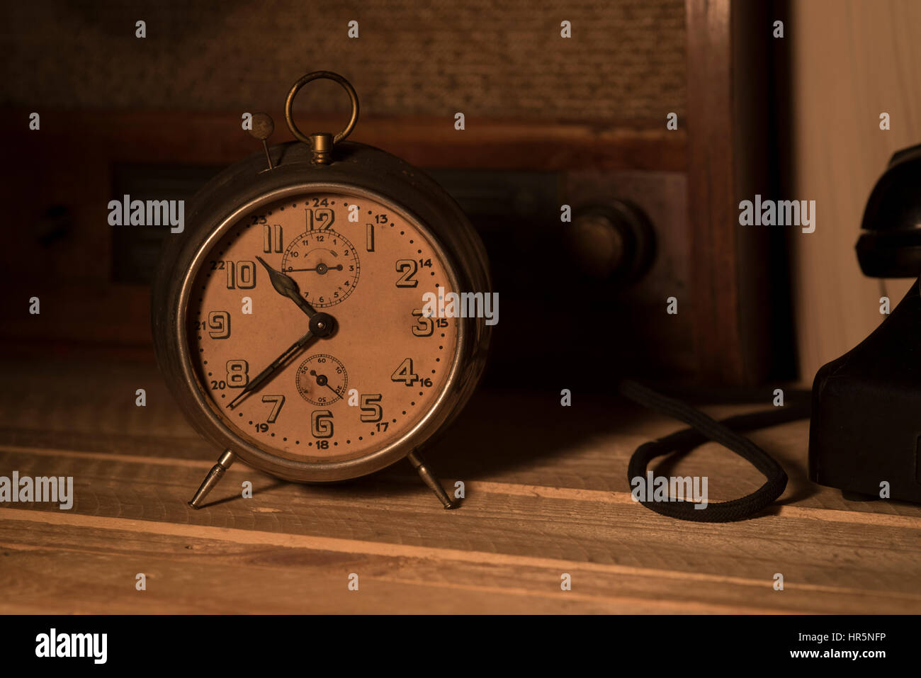 old alarm clock Stock Photo Alamy